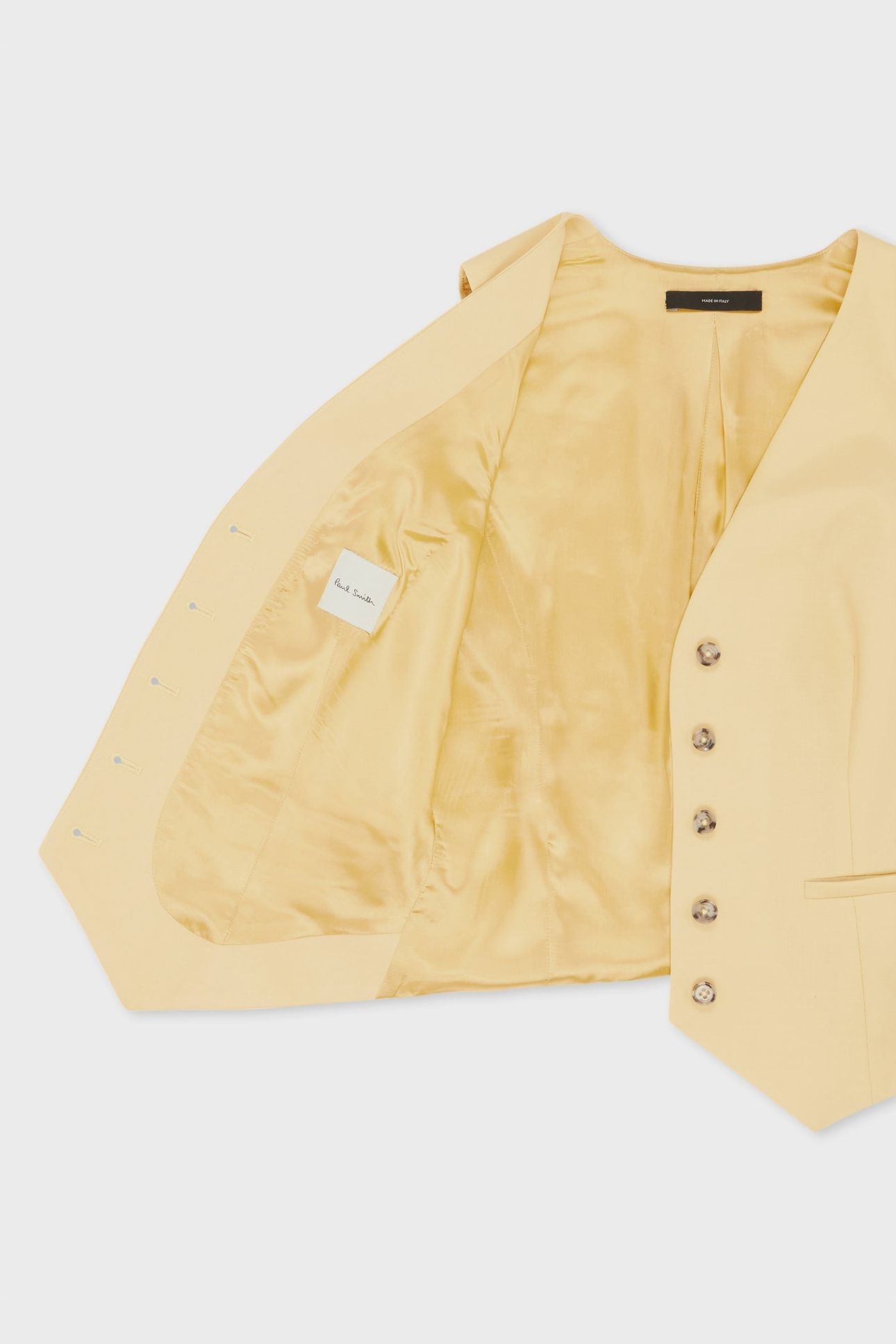 WOMENS WAISTCOAT LEMON YELLOW 10