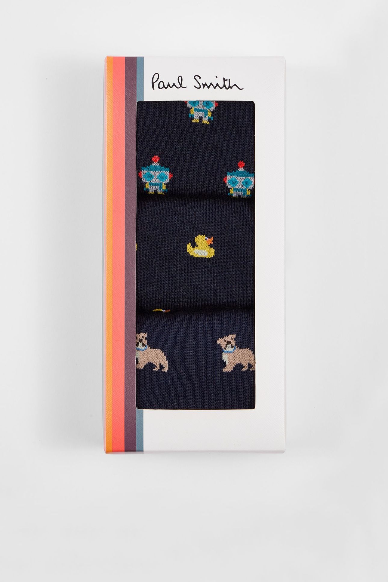 MEN SOCK 3 PACK NOVELTY NAVY 2