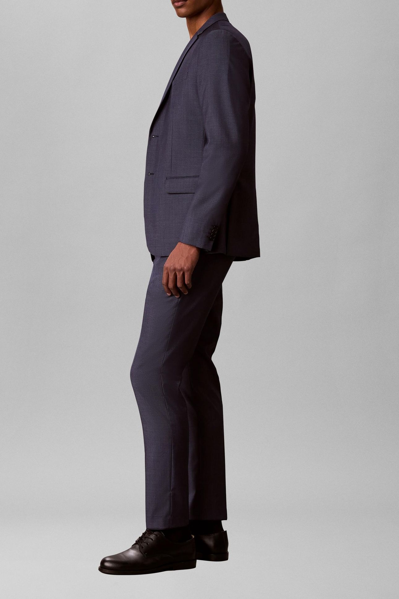 MICRO DOT SLIM TROUSERS SLATE BLUE 5