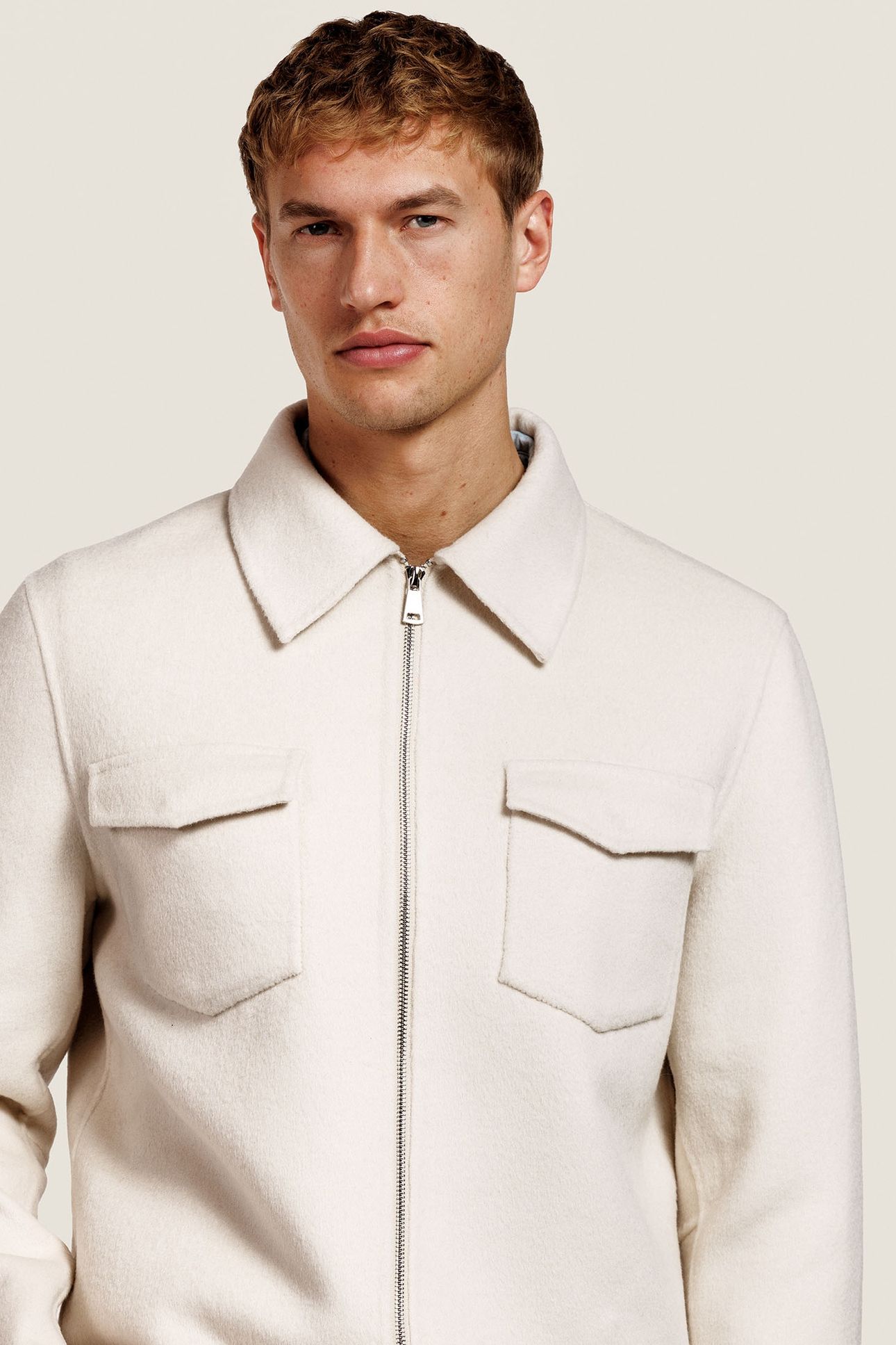 ROBERT WOOL JACKET VANILLE 2