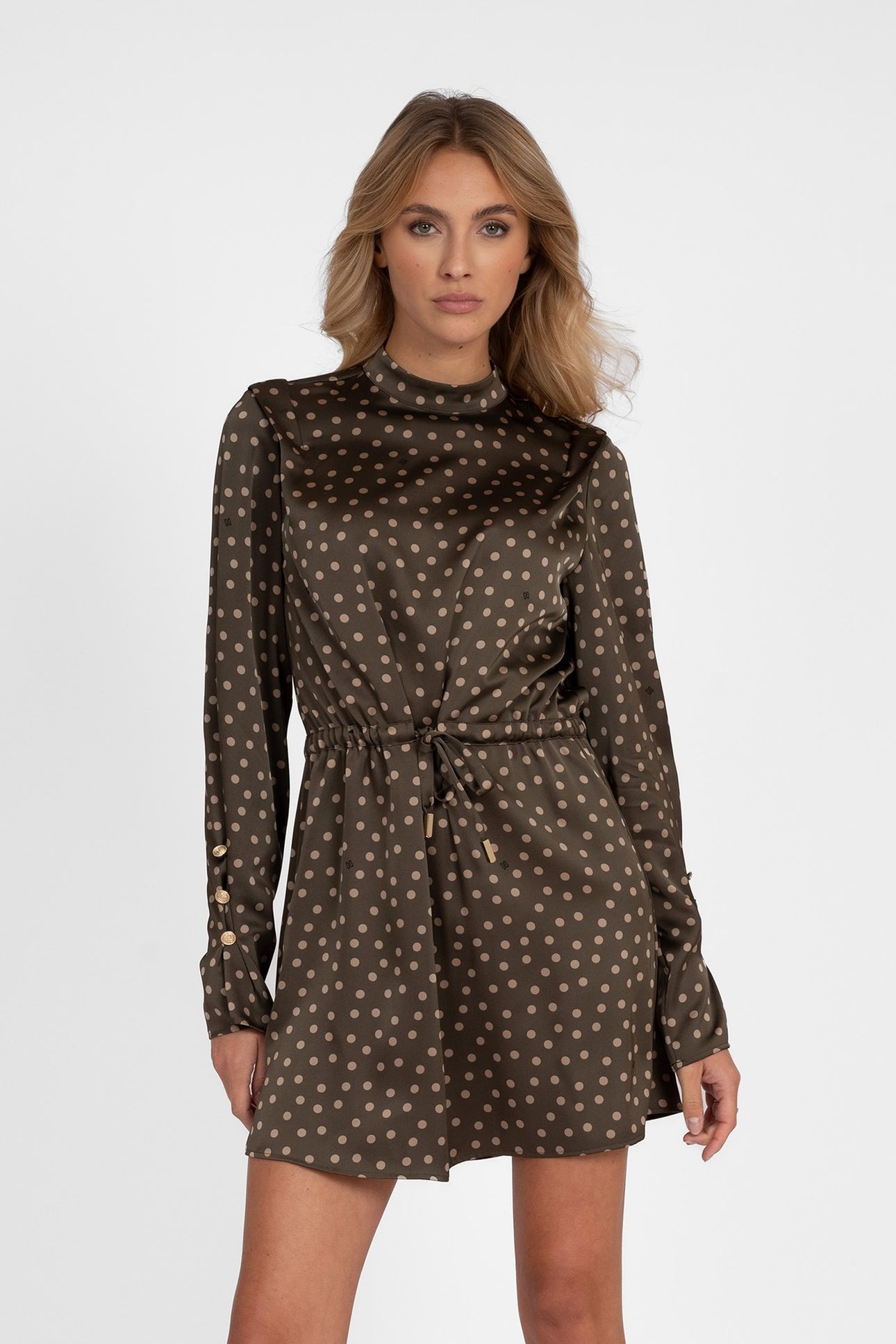 HINDIRA DRESS ARMY BROWN 1
