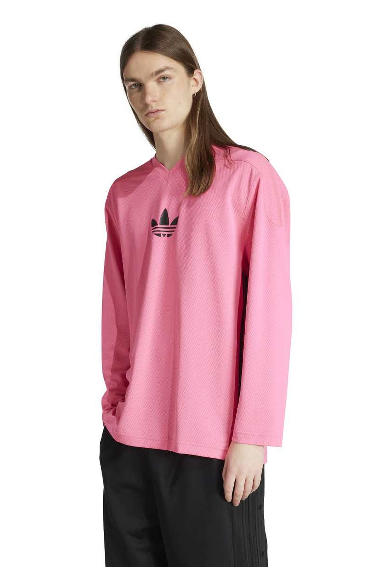 UNISEX MESH LS LUCID PINK 1