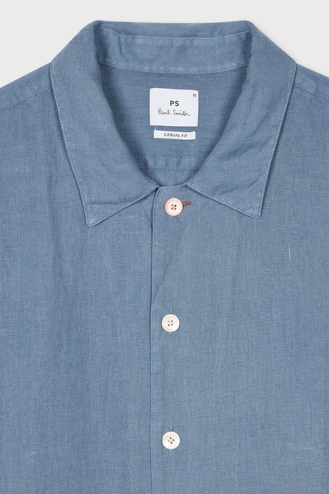 MENS SS CASUAL FIT SHIRT GREYISH BLUE 4