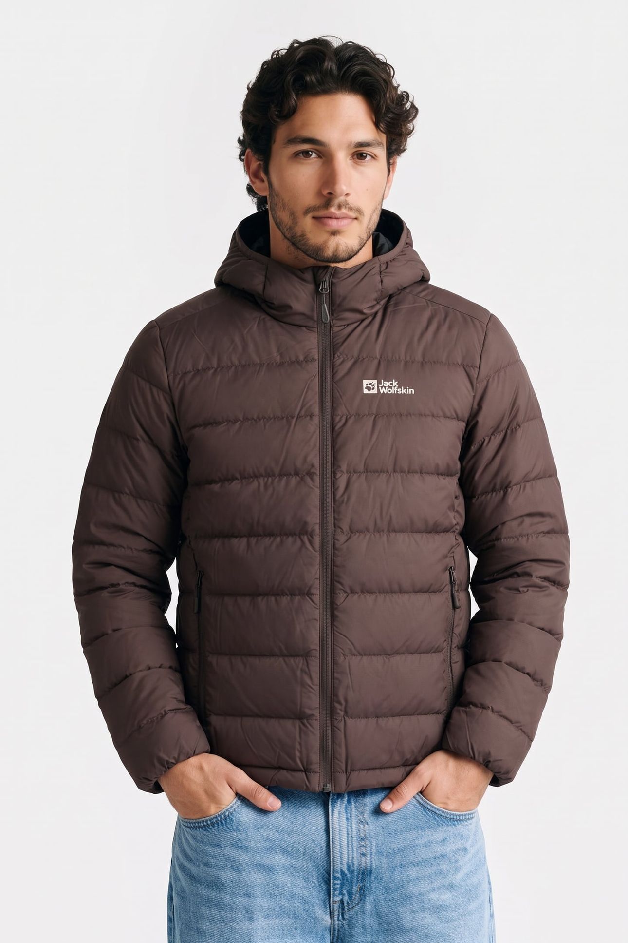 ATHER DOWN HOODY PEAT 1