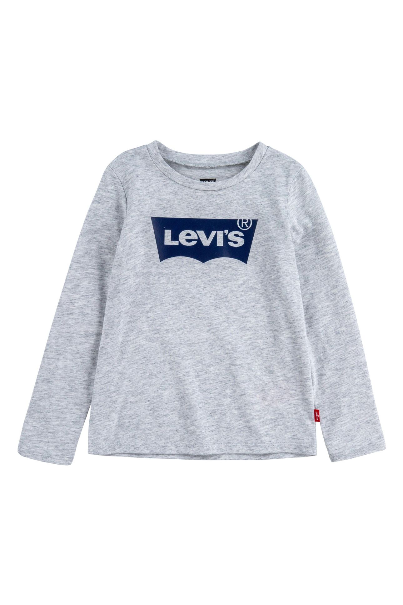 GIRLS L/S BATWING TEE GRAY HEATHER 1