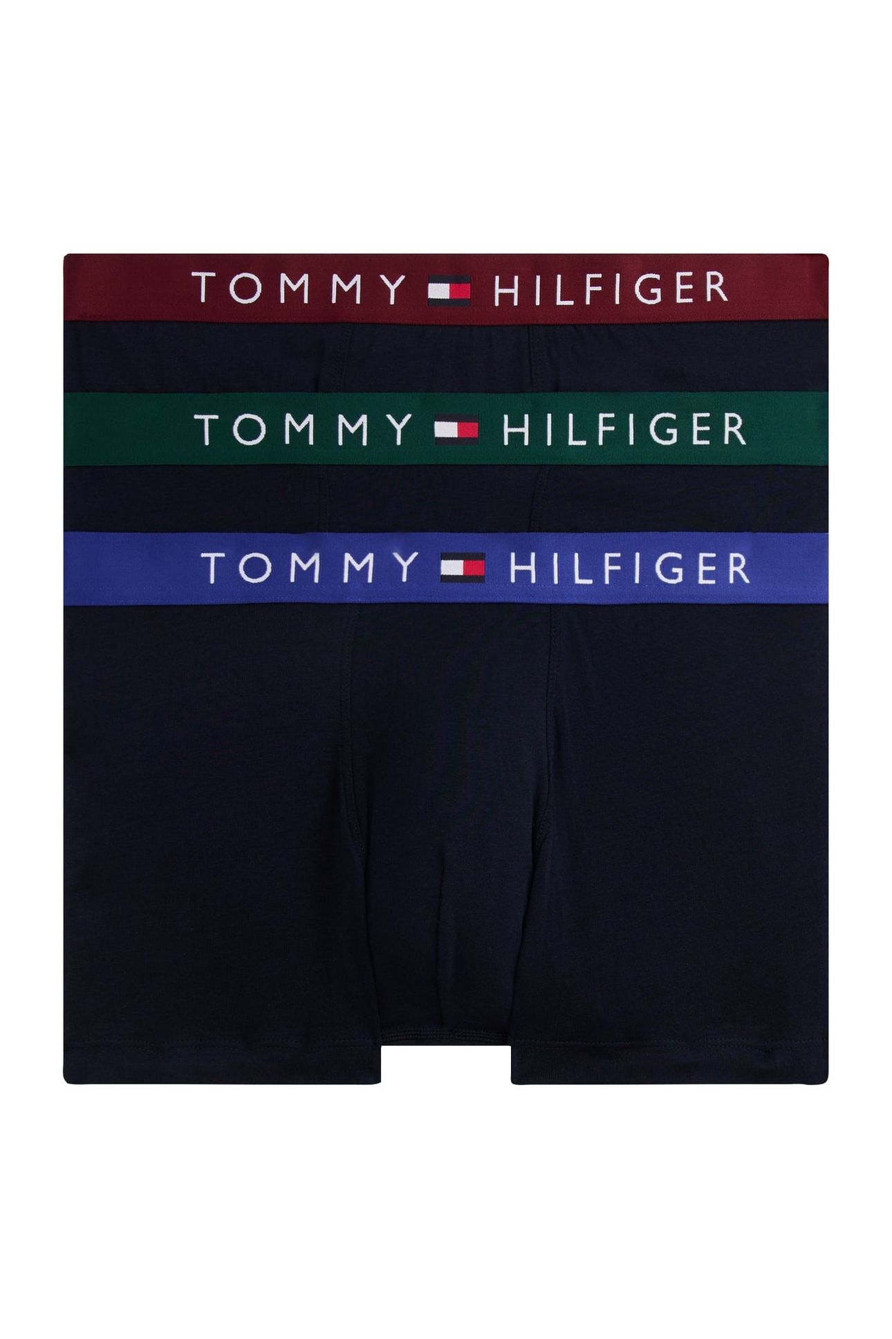 3-PACK TRUNK WAISTBAND ORN GRN/DP RGE/WDG BLU 1