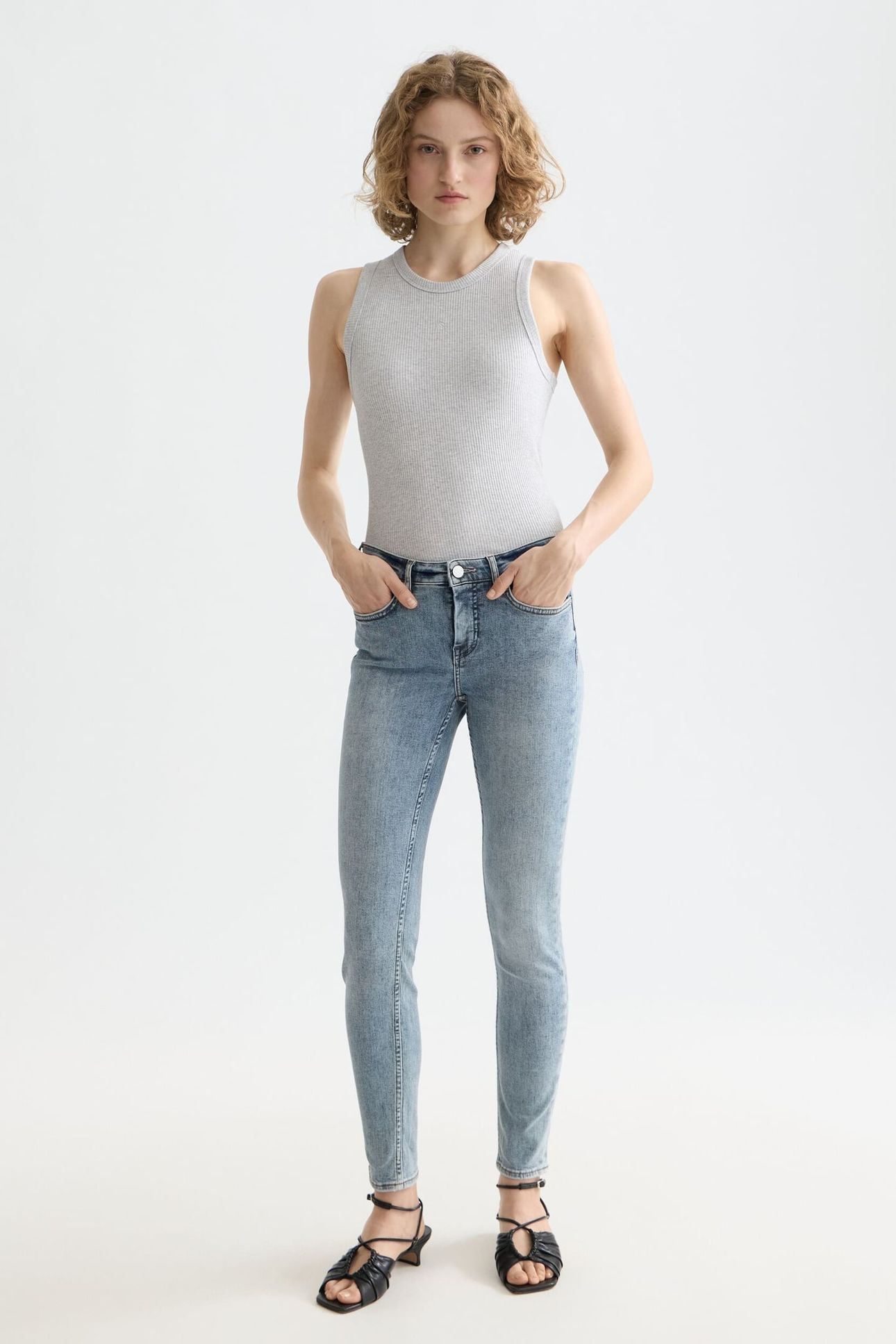 BOHEMIENNE MID RISE SKINNY JEANS BLUE DRAFT 2