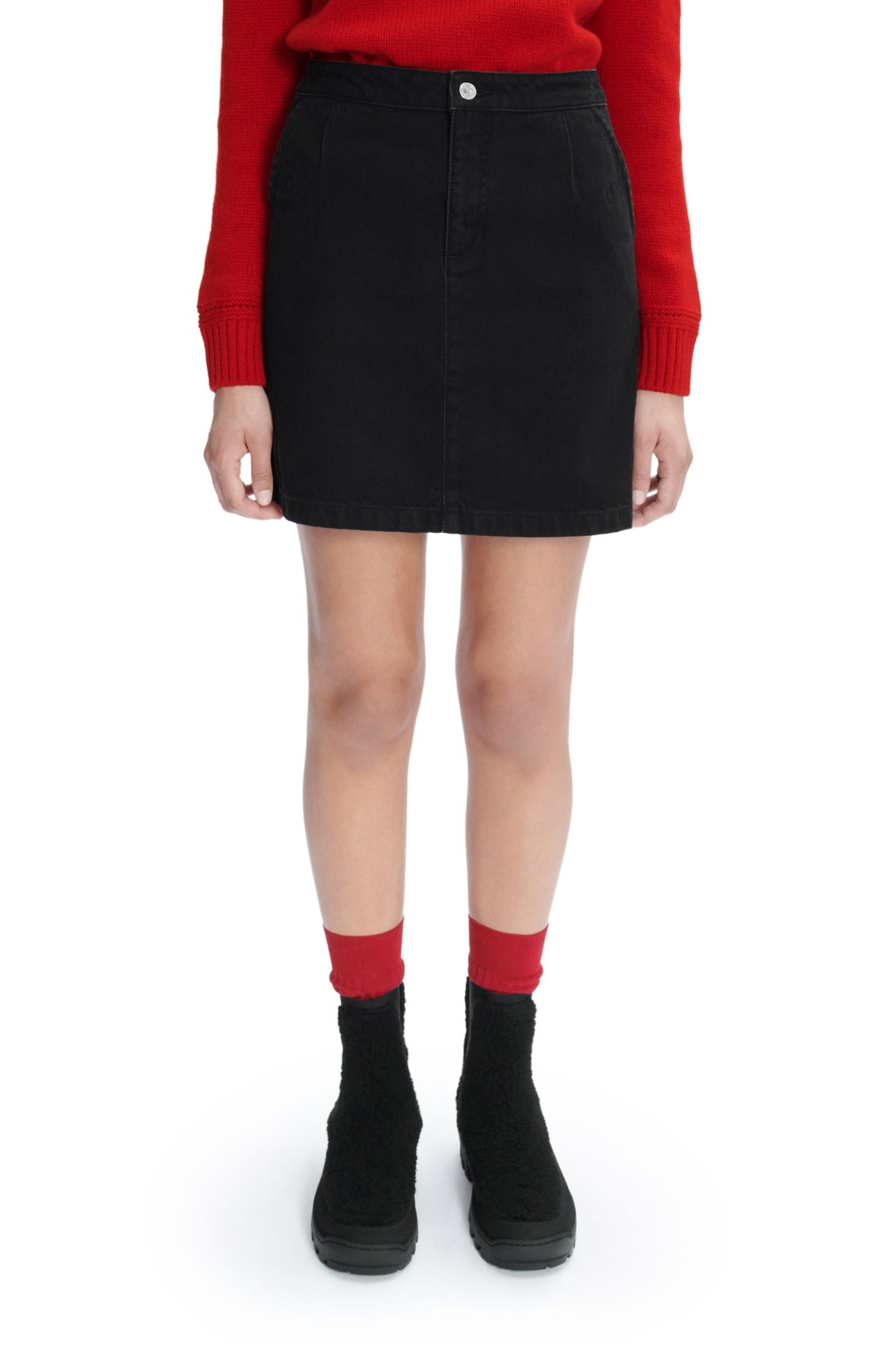 SKIRT BRIGITTE WASHED BLACK 1