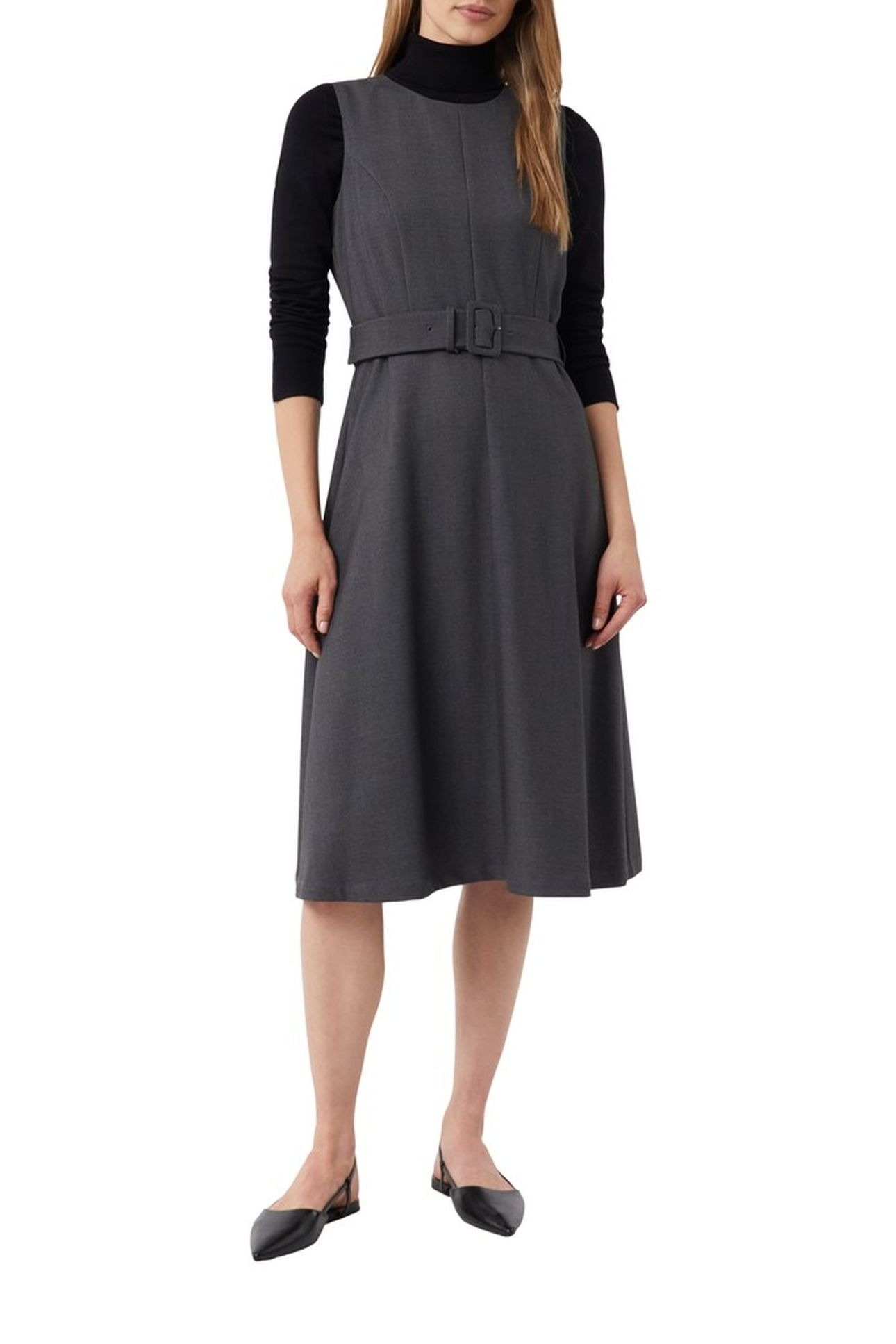 COMMA DRESSES GREY/BLACK 2