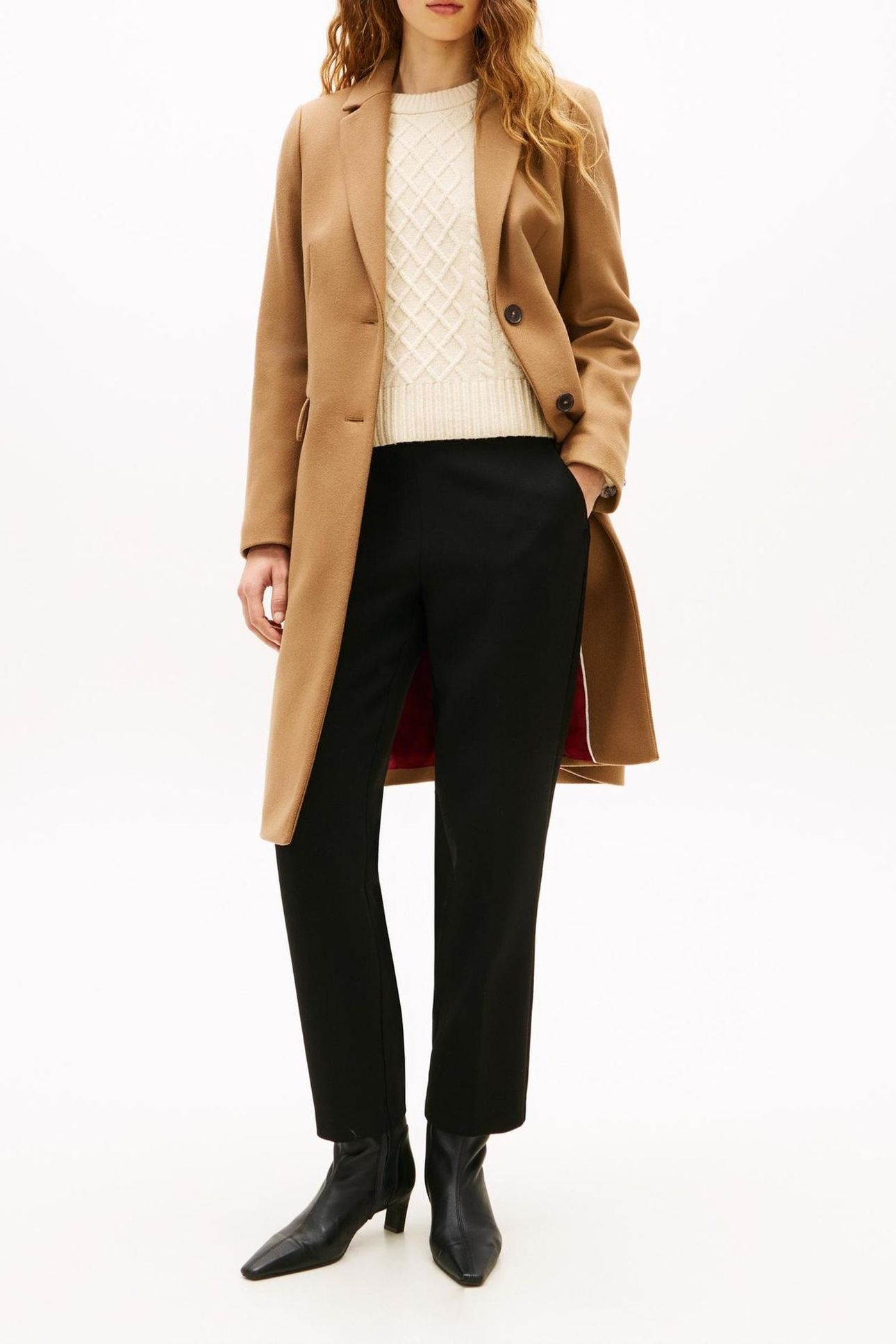 CLASSIC SB WOOL REG COAT LIGHT SEPIA BROWN 1