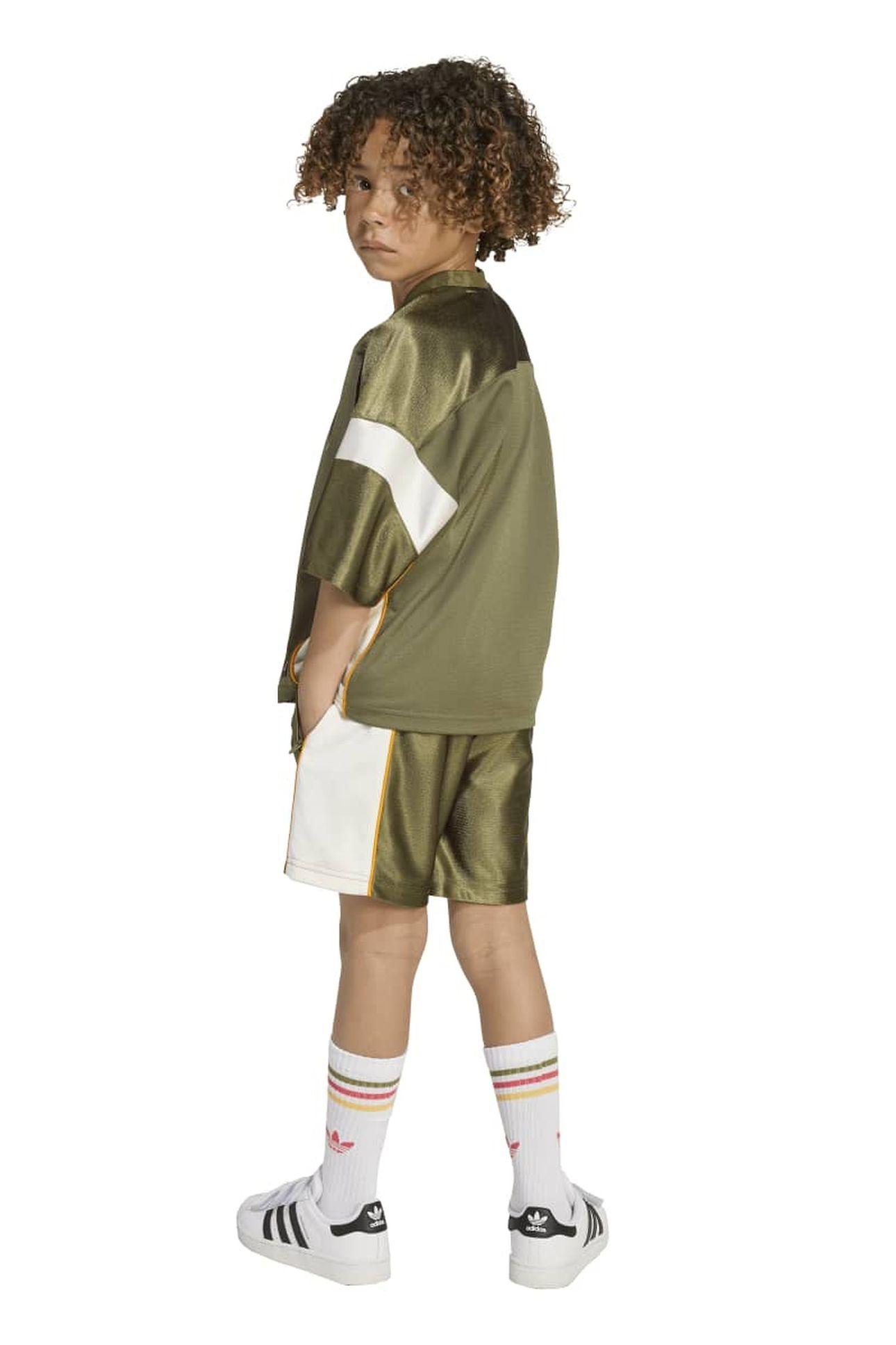 KIDS SHORT TEE SET FOCUS OLIVE 10