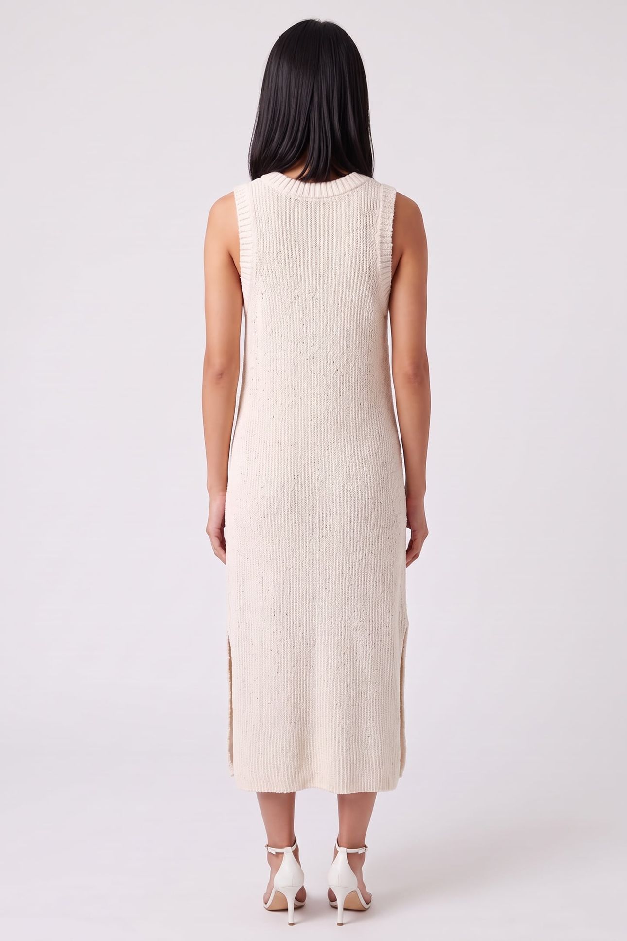 ST PERNILLA SILKMIX DRESS BEIGE 2