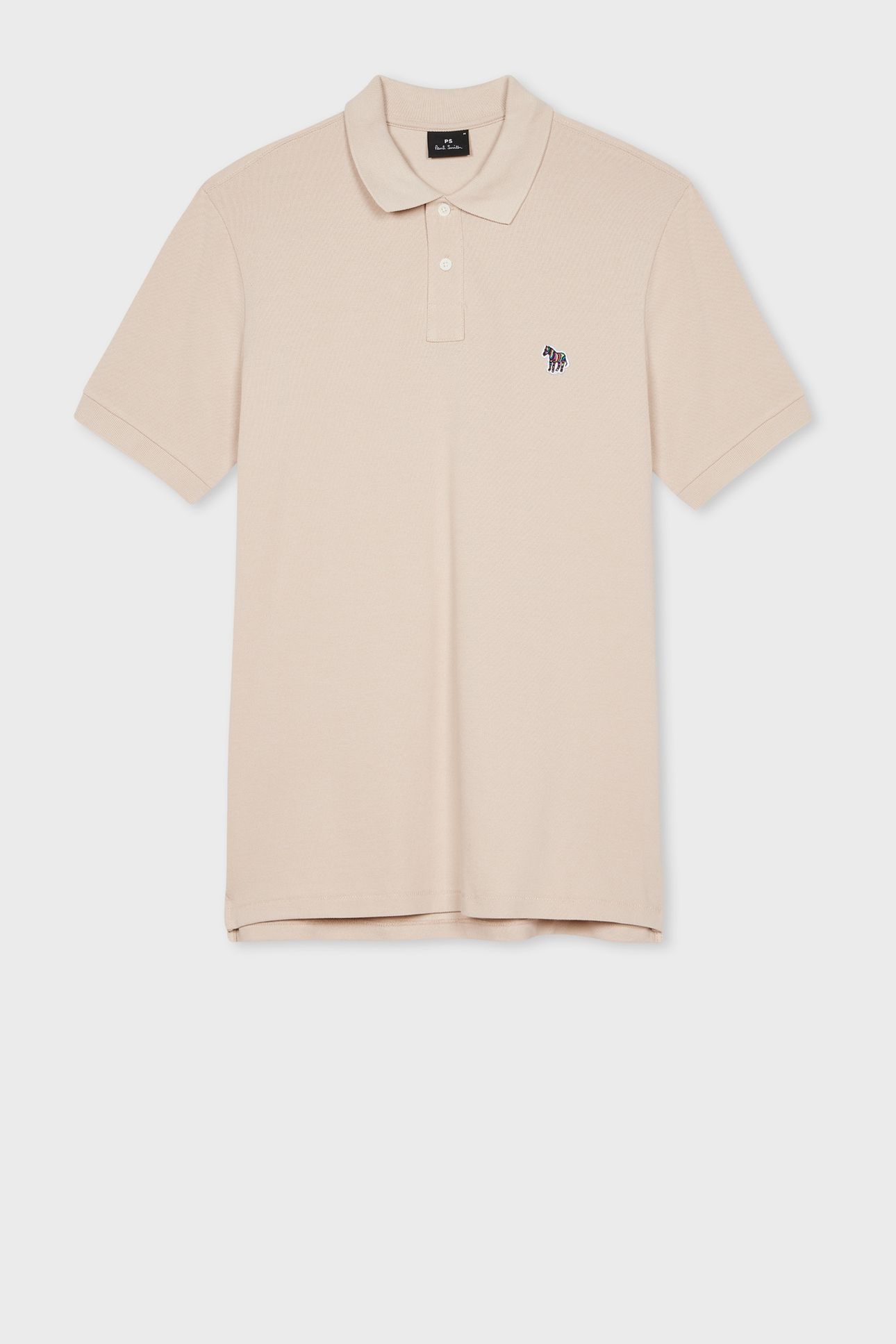MENS REG FIT SS POLO SHIRT ZEBRA PARCHMENT 1