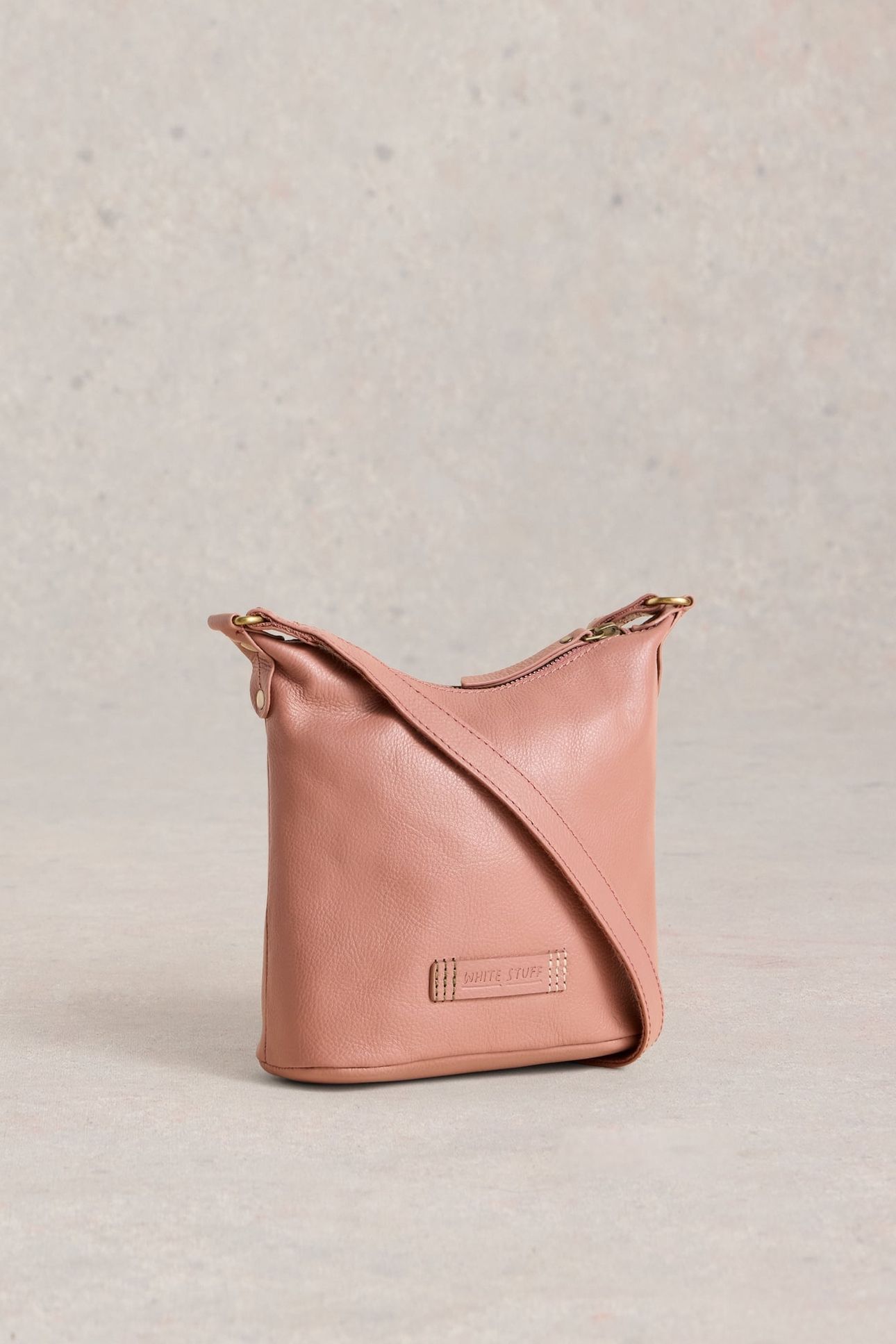 MINI FERN LEATHER CROSSBODY MID PINK 2