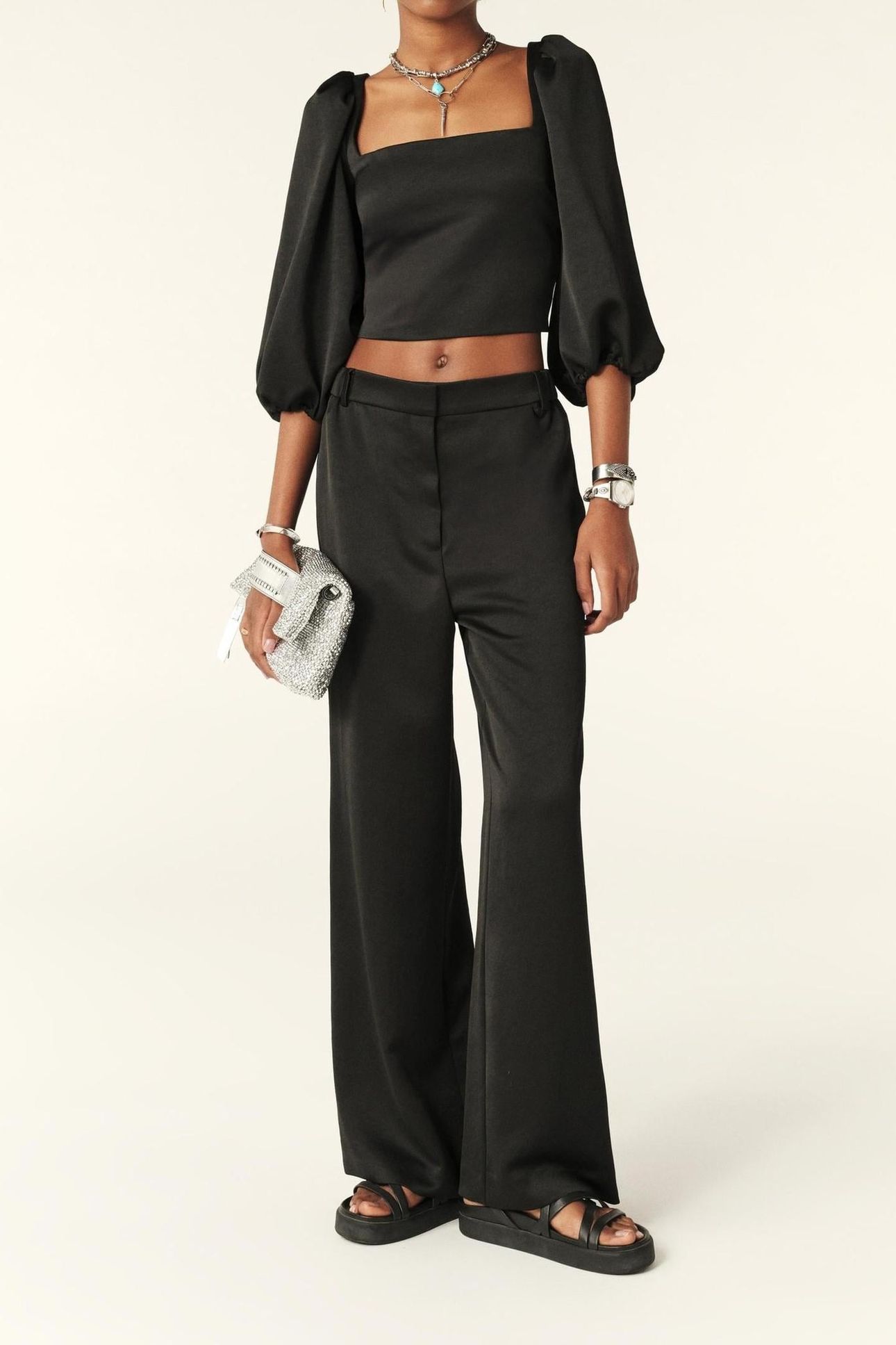 WIDE TROUSERS BLACK 1