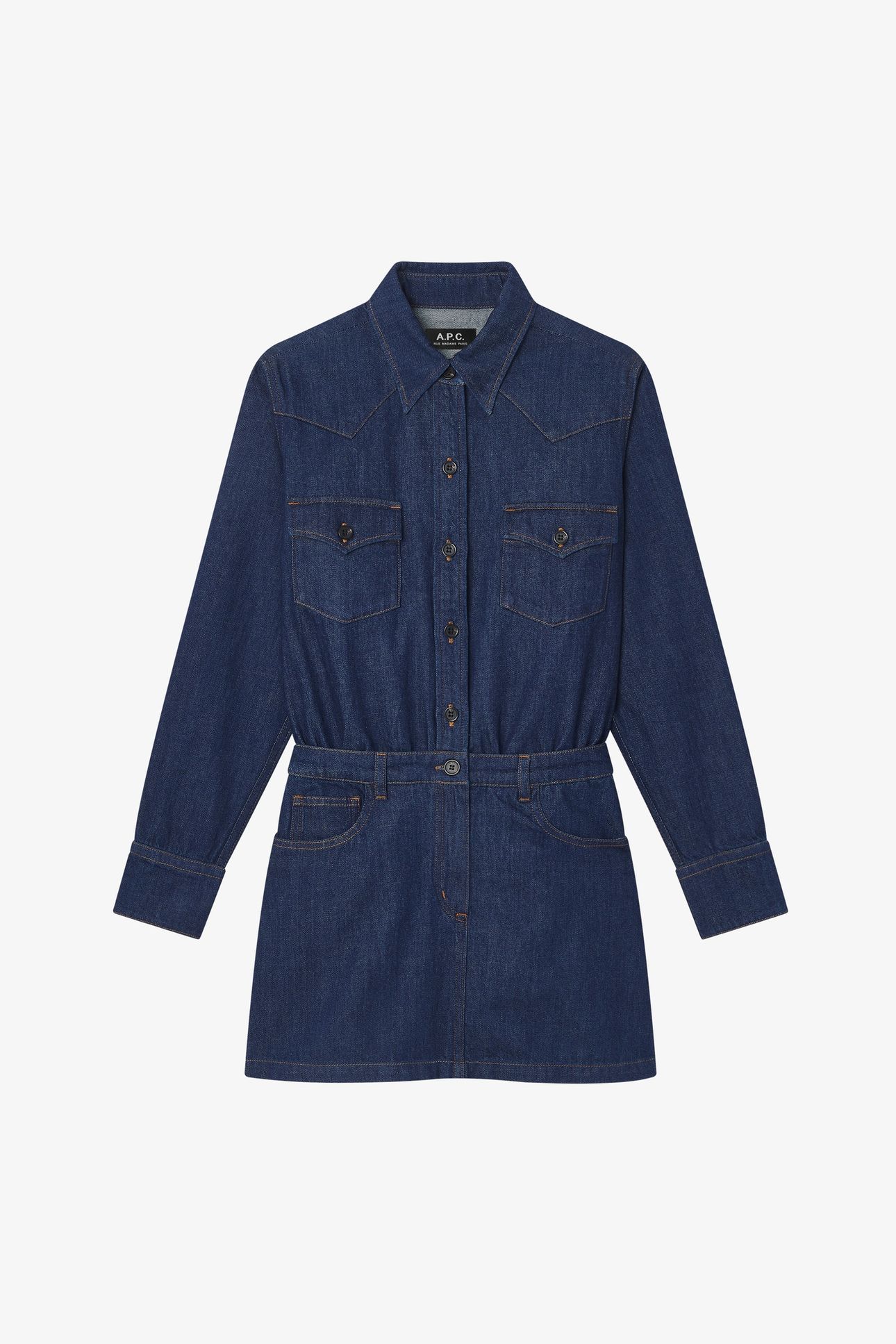 DRESS SHIRT WESTERN INDIGO 3