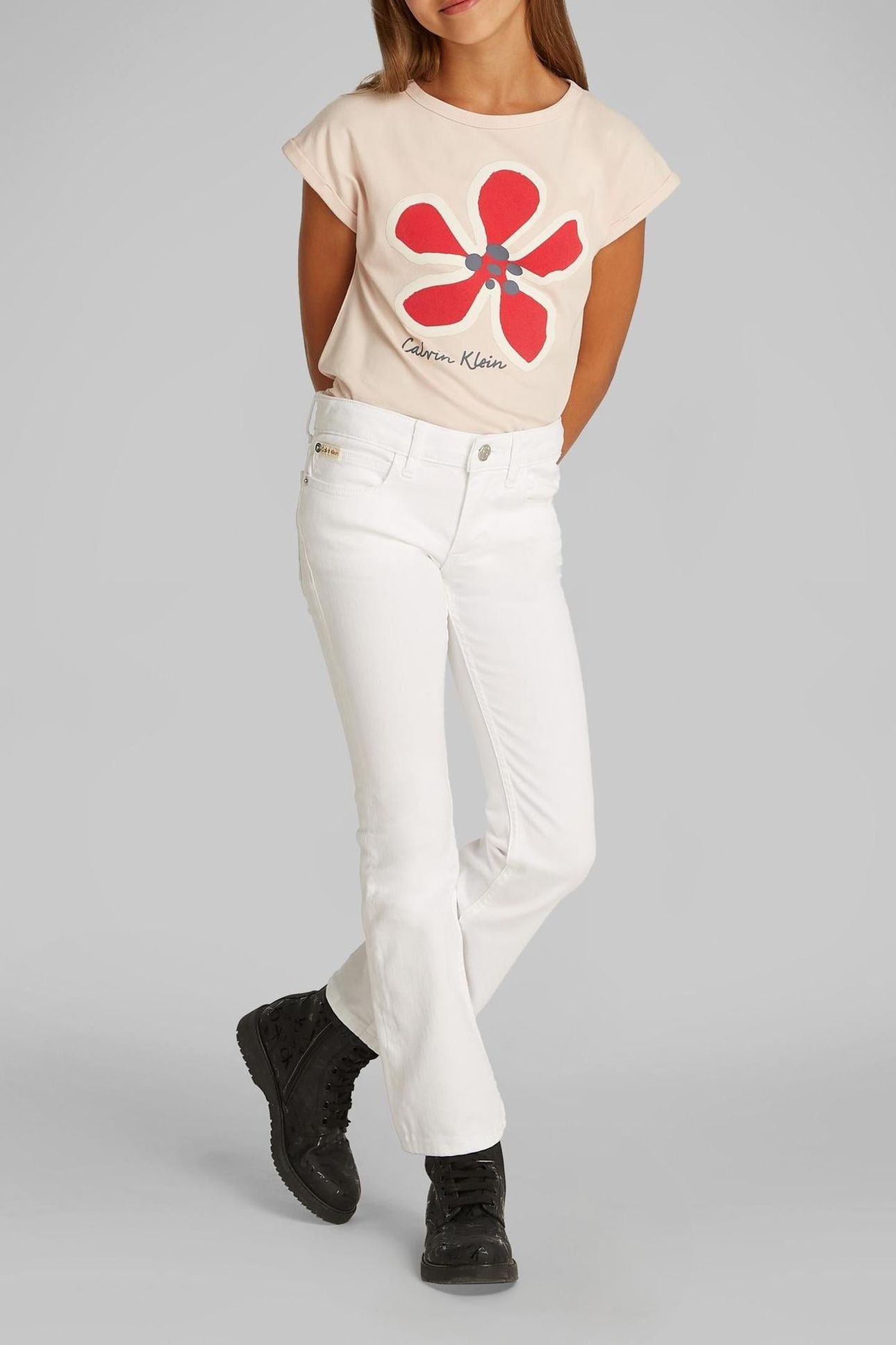 GIRLS FLARE WHITE 1
