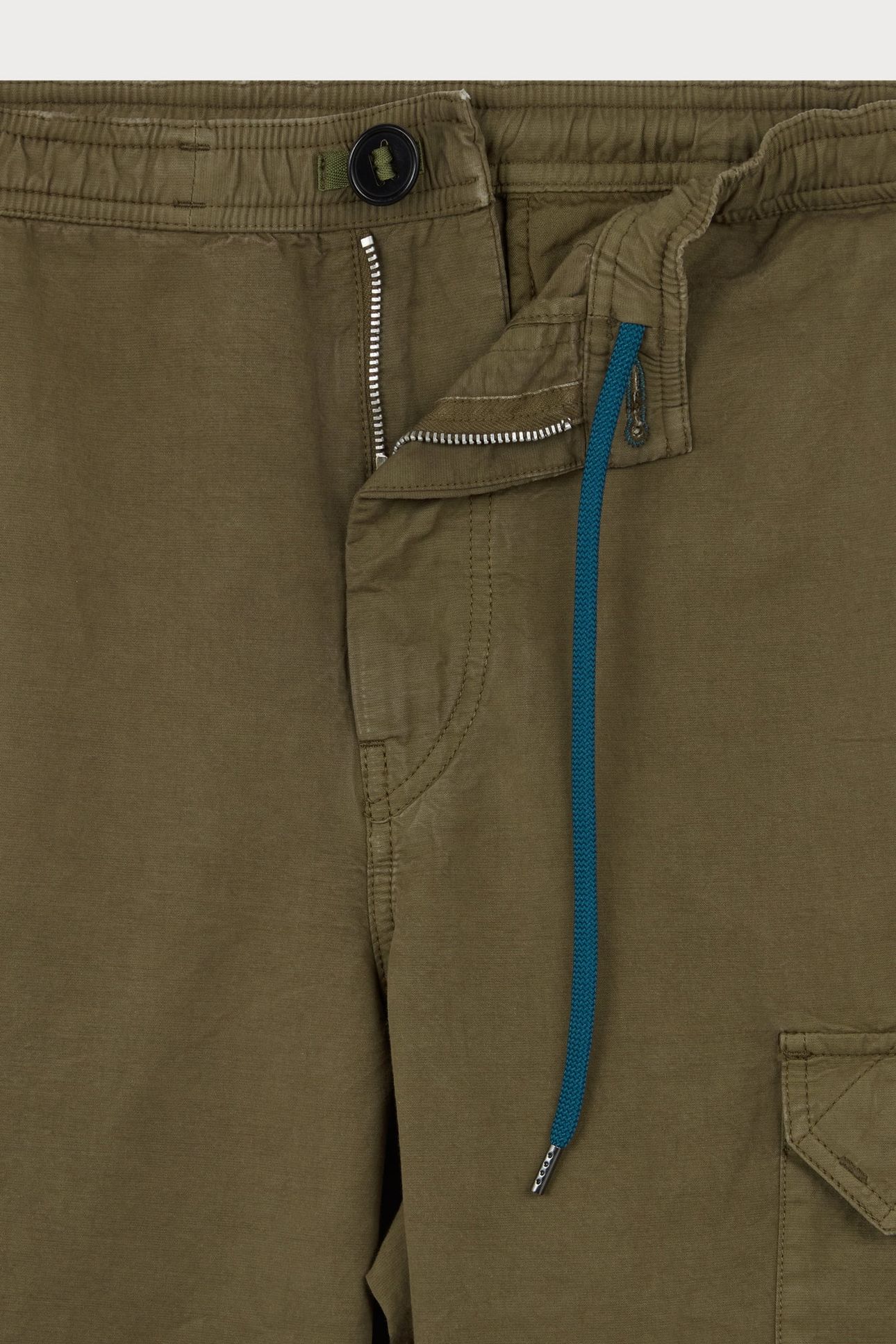 MENSBUTTON PKT CARGO MILITARY GREEN 7