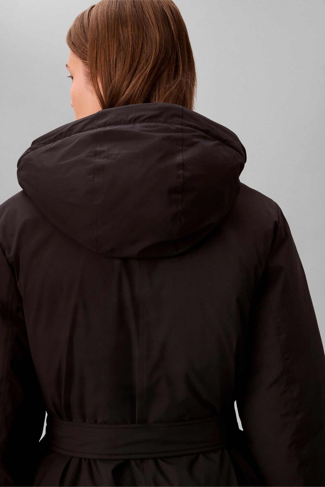 BELTED MATTE QUILTED COAT BLACK 6