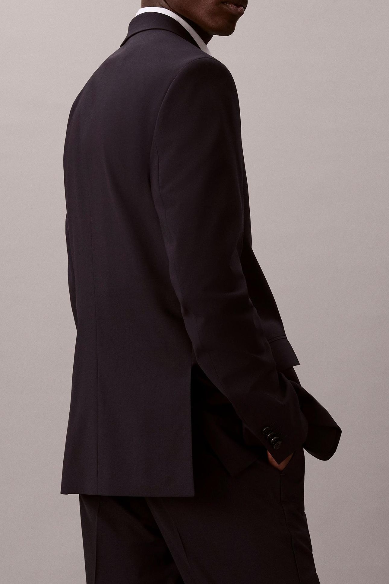 LS ITALIAN WOOL BLEND BLAZER DARK SAPPHIRE 2