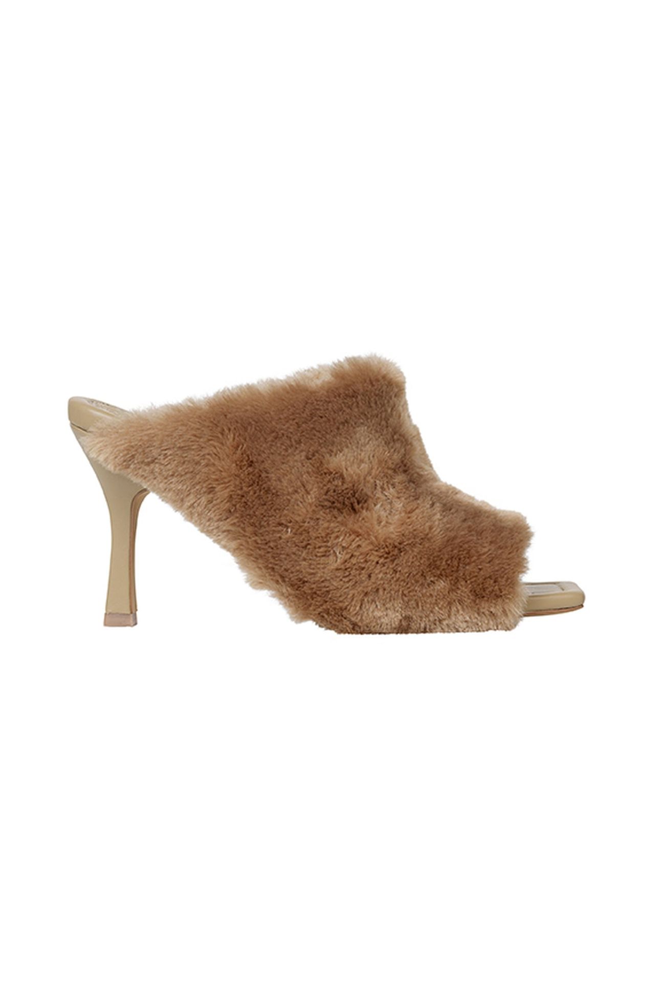 NAEMI FUR MULE BROWN 1