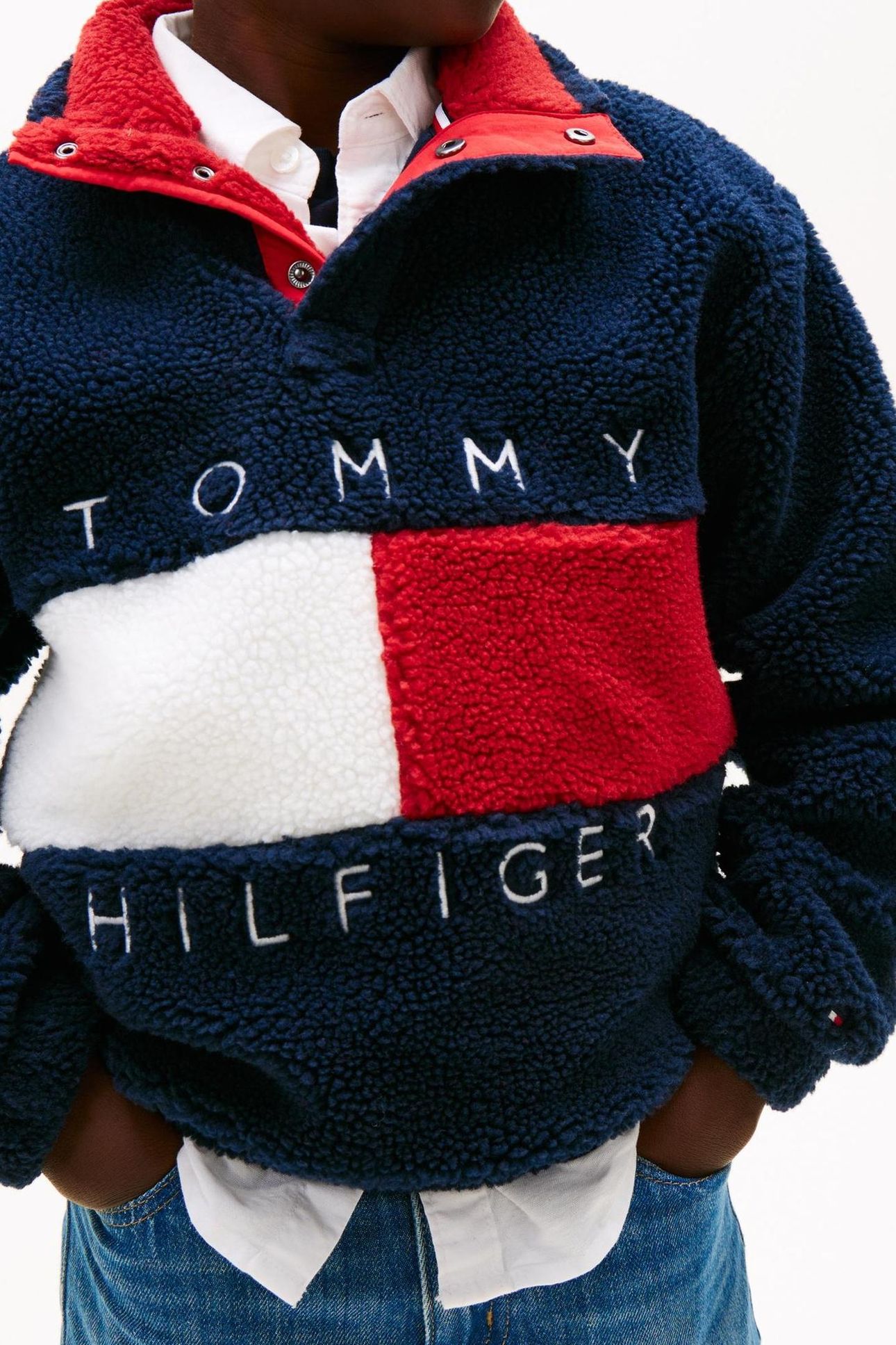 UNISEX HERITAGE FLAG FLEECE DARK NIGHT NAVY 7