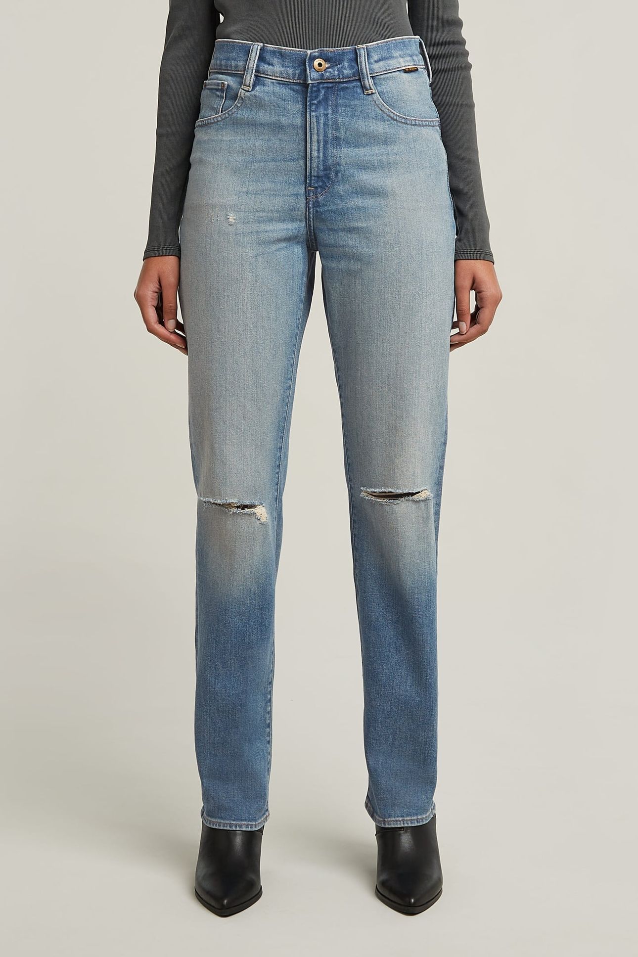 VIKTORIA HIGH STRAIGHT MEDIUM BLUE 1