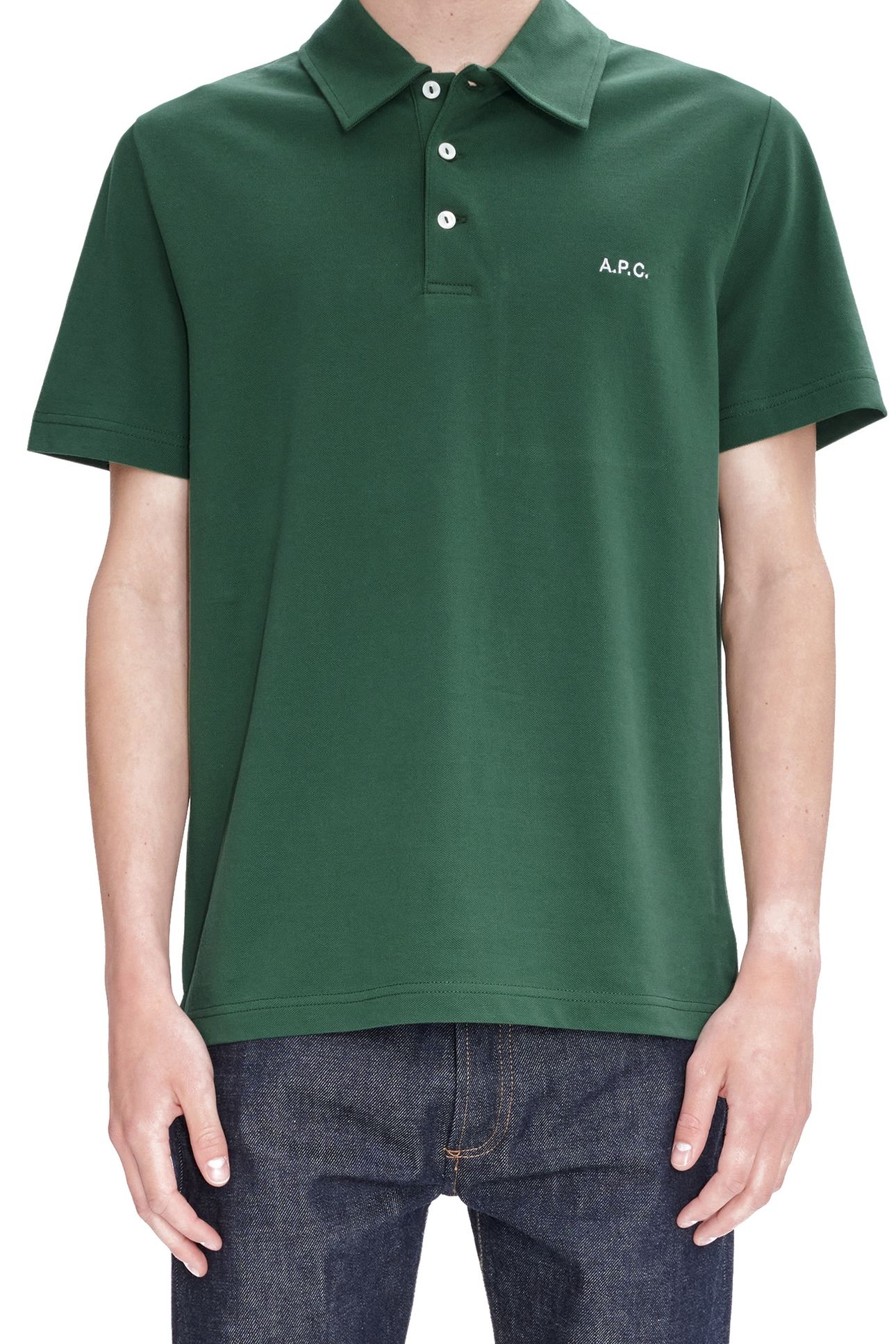 UNISEX POLO AUSTIN DARK GREEN 1