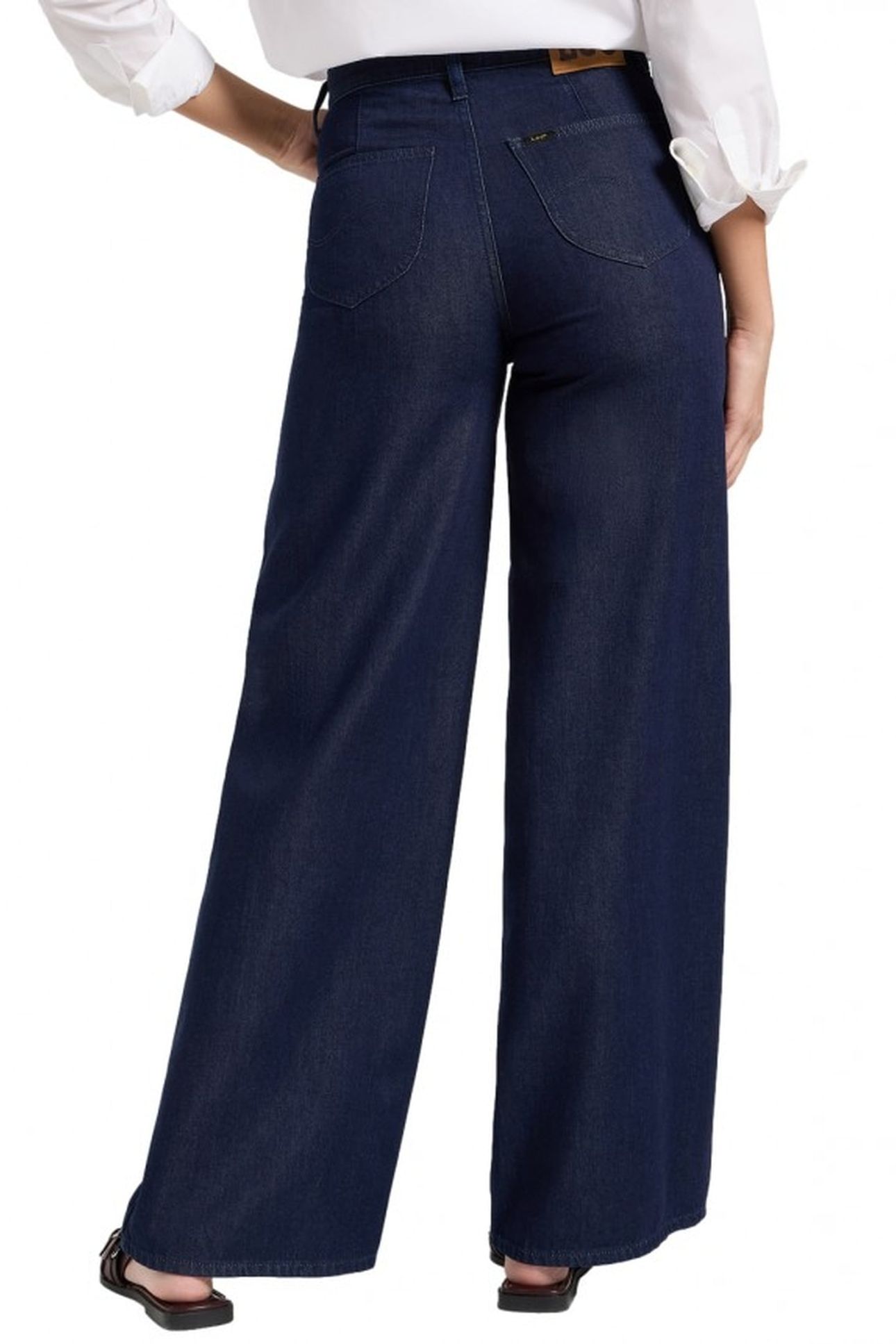 STELLA - REGAL BLUE - HIGH WAIST WIDE LEG DARK BLUE 3