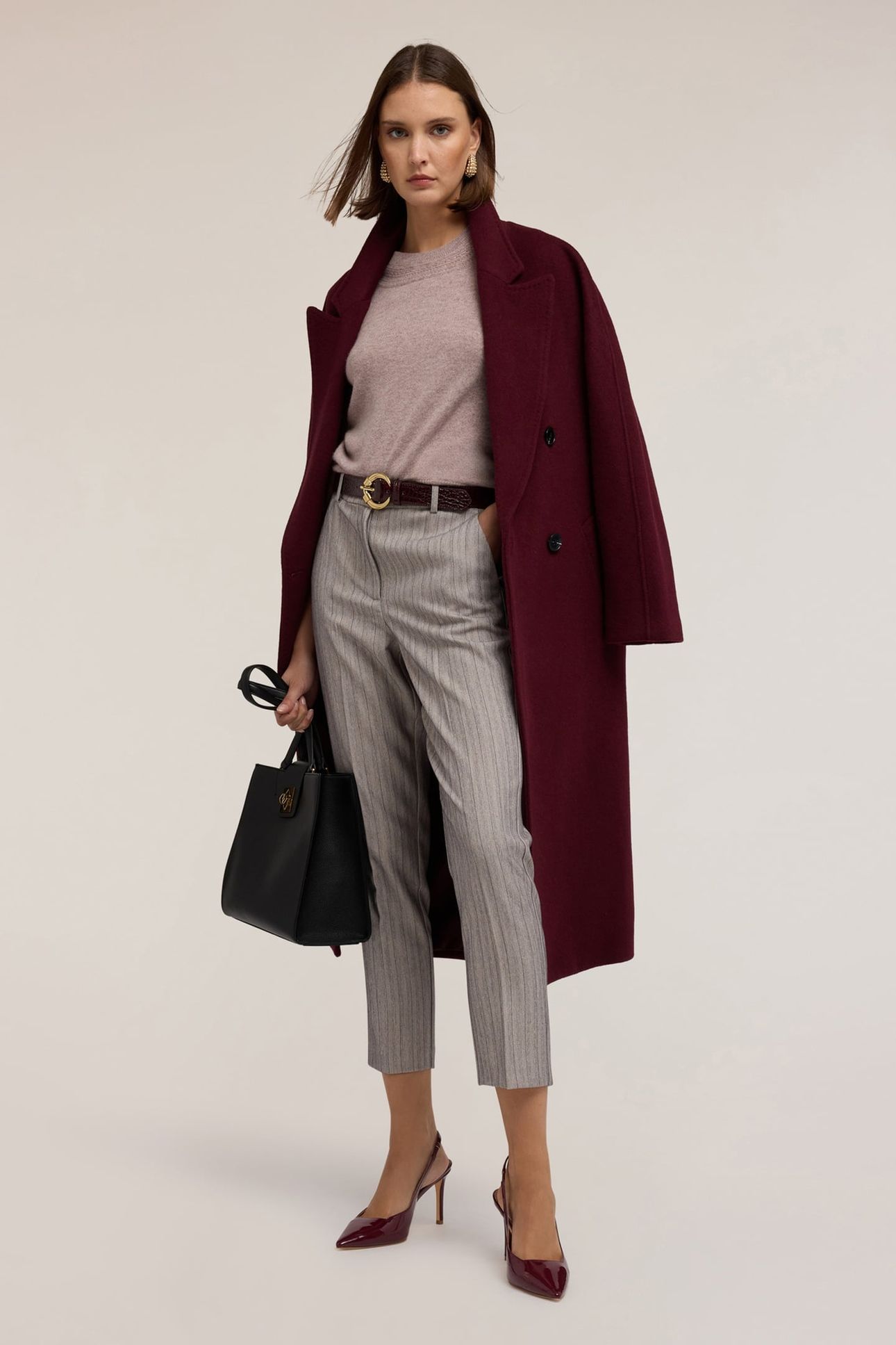 REGULAR PINSTRIPE TROUSERS GREY 2