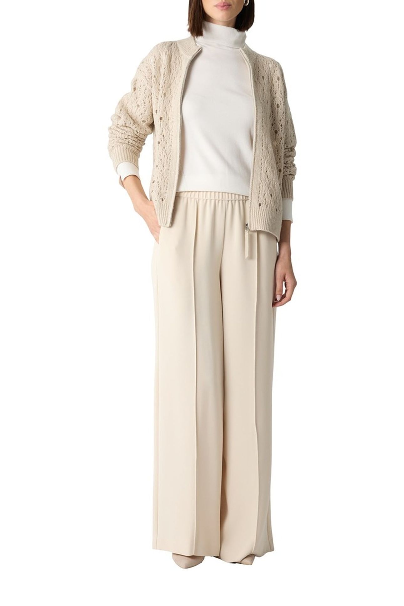 COMMA CARDIGAN GREY/BLACK 2