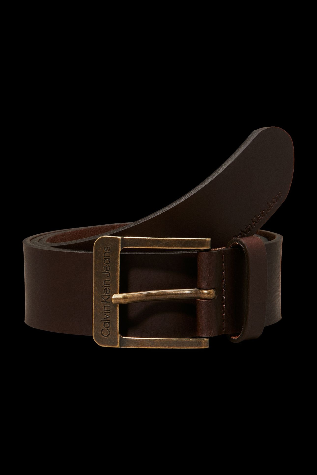 J 4CM CKJ BELT TURKISH COFFEE 1