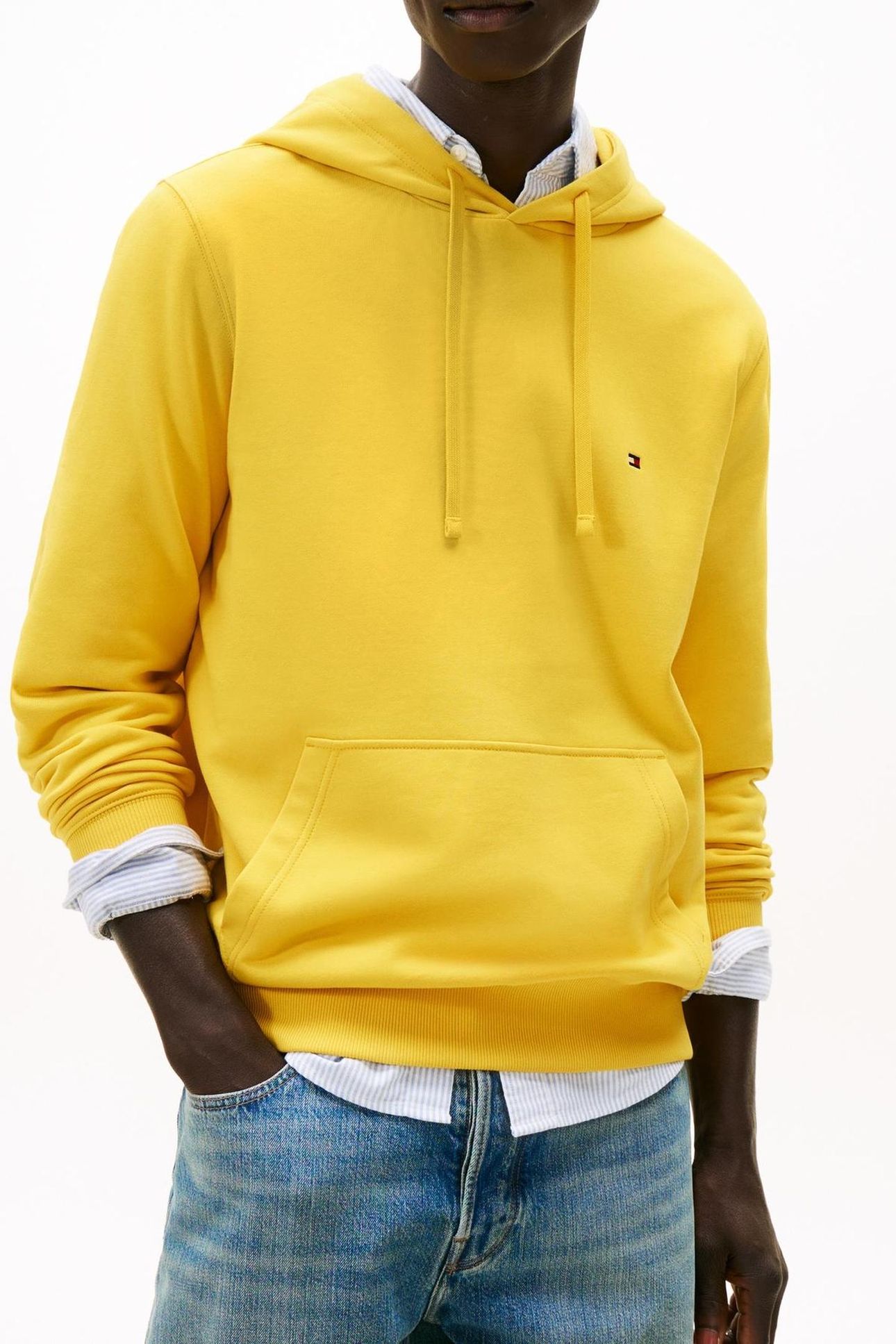 ESSENTIAL TERRY HOODIE MORNINGSIDE YELLOW 1