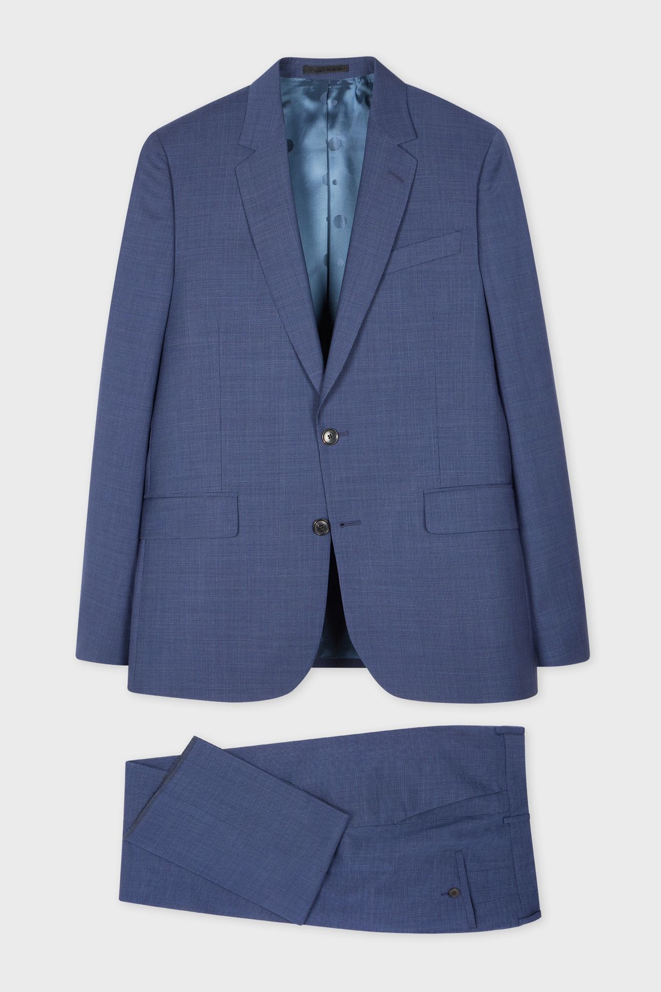 MENS TAILORED FIT 2 BUTTON SUIT INKY BLUE 1