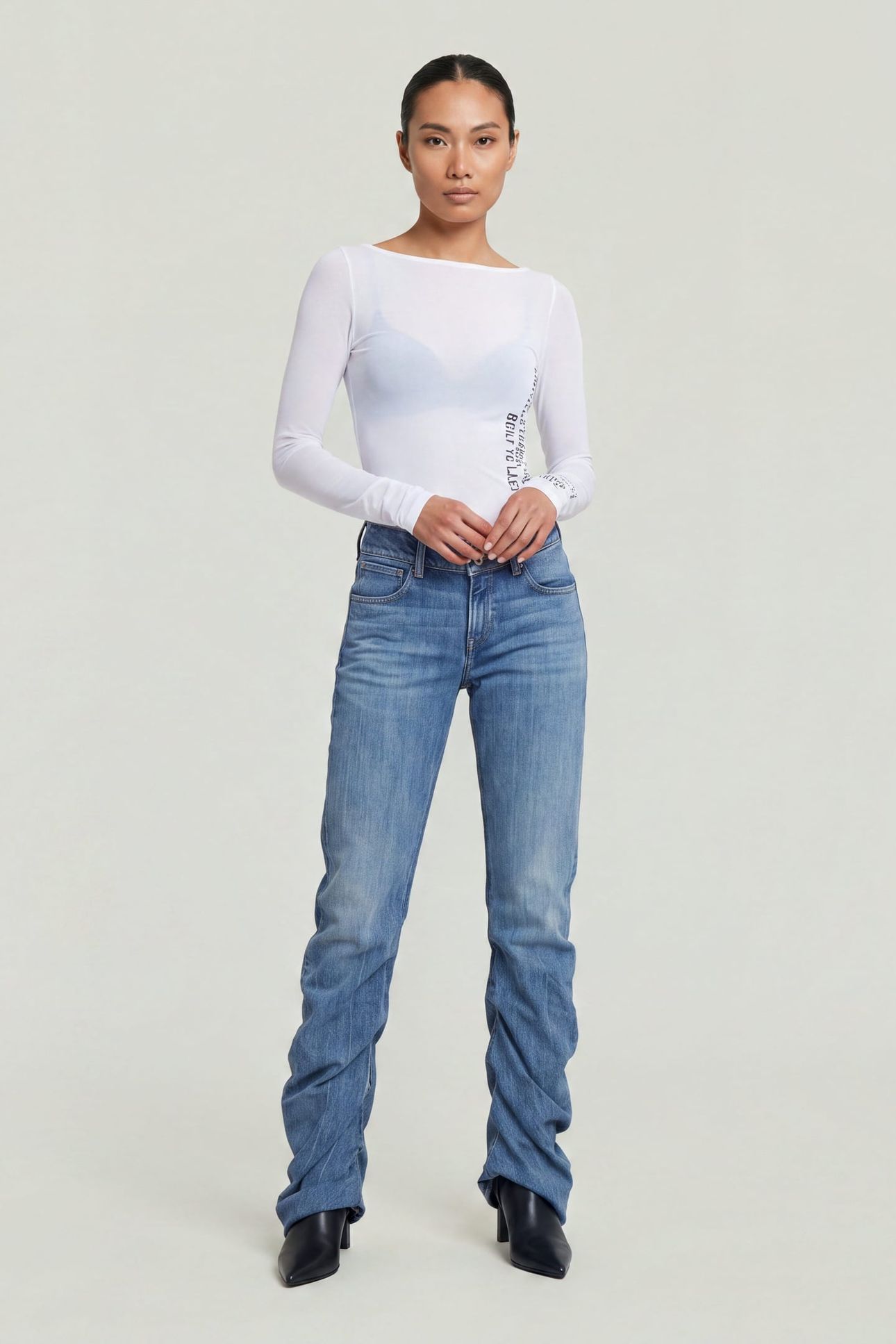 G-STAQ 3D LOW BOOTCUT MEDIUM BLUE 3