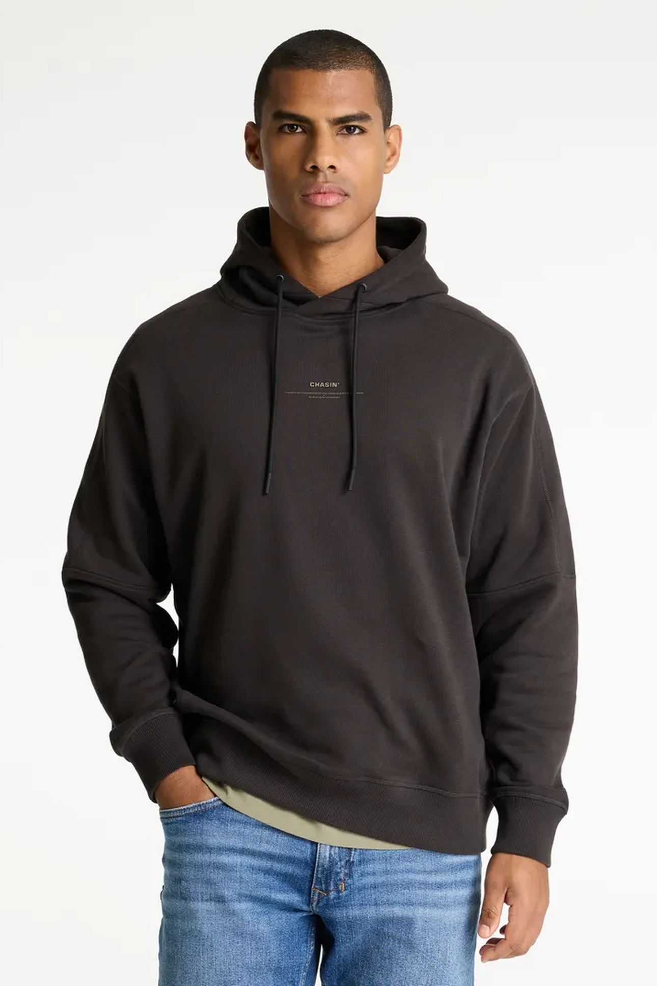 SWEATER REGENT HOOD ESPRESSO 1
