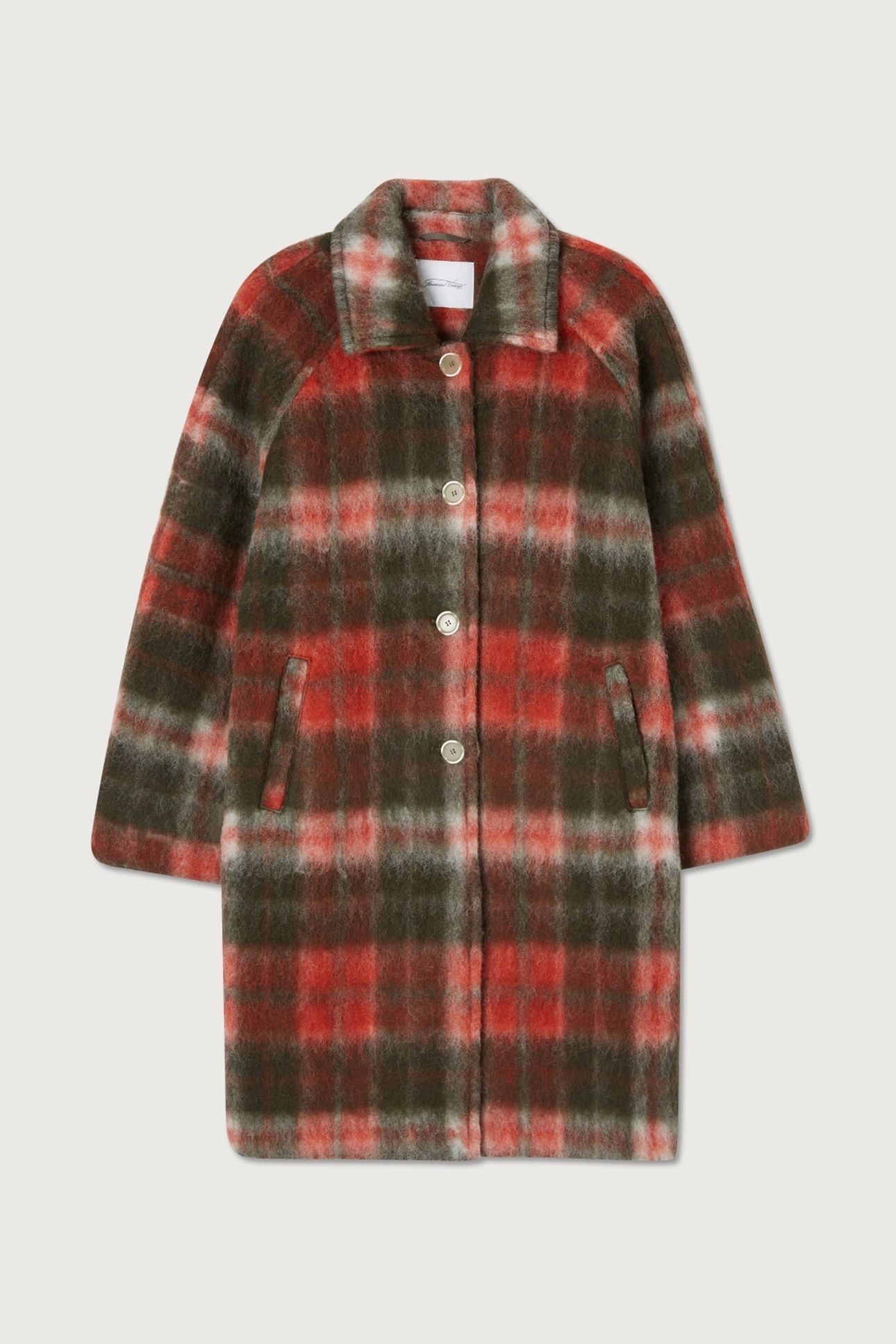 GEOMARK COAT KAKI TARTAN 3