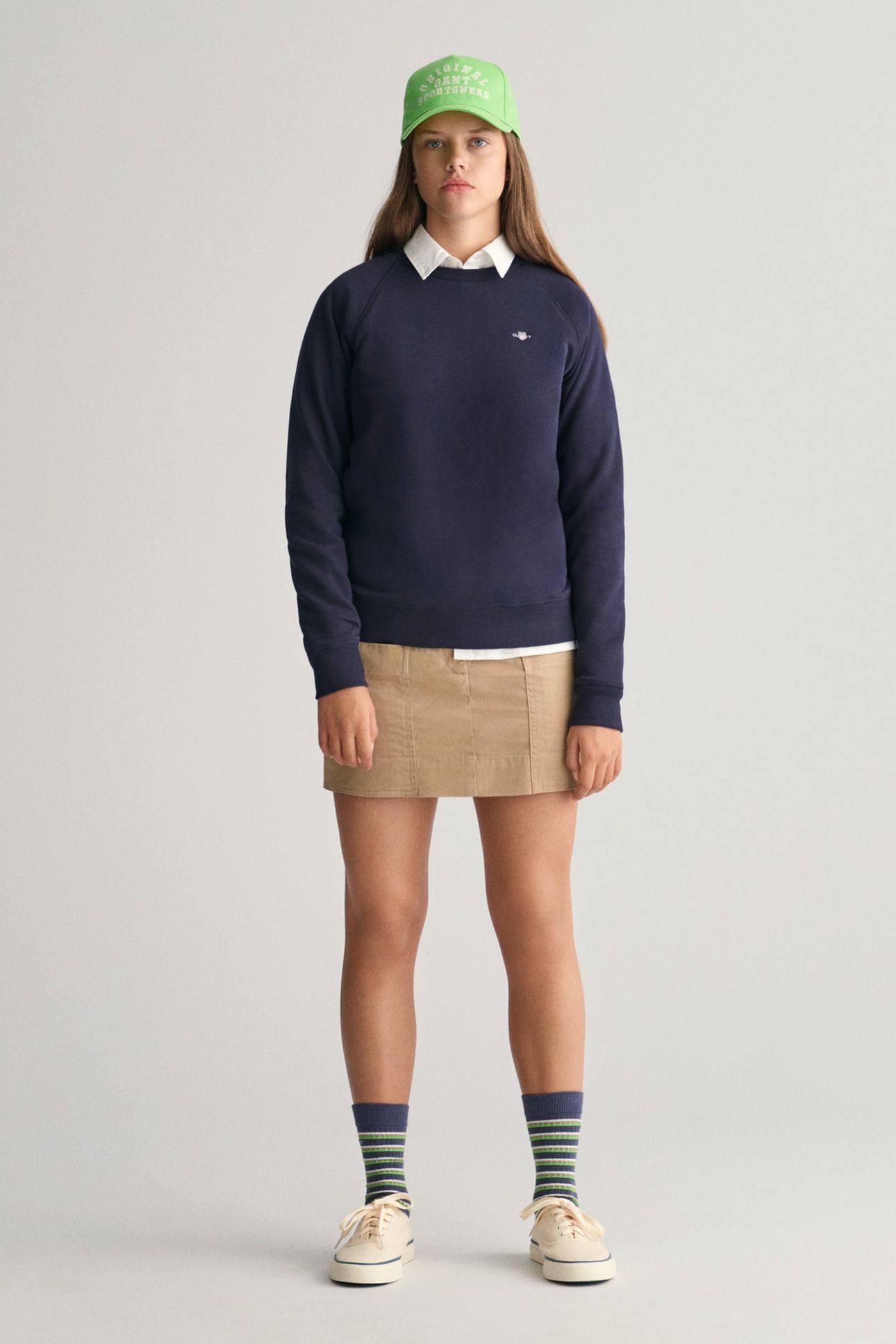 TEEN UNISEX SHIELD C-NECK EVENING BLUE 3