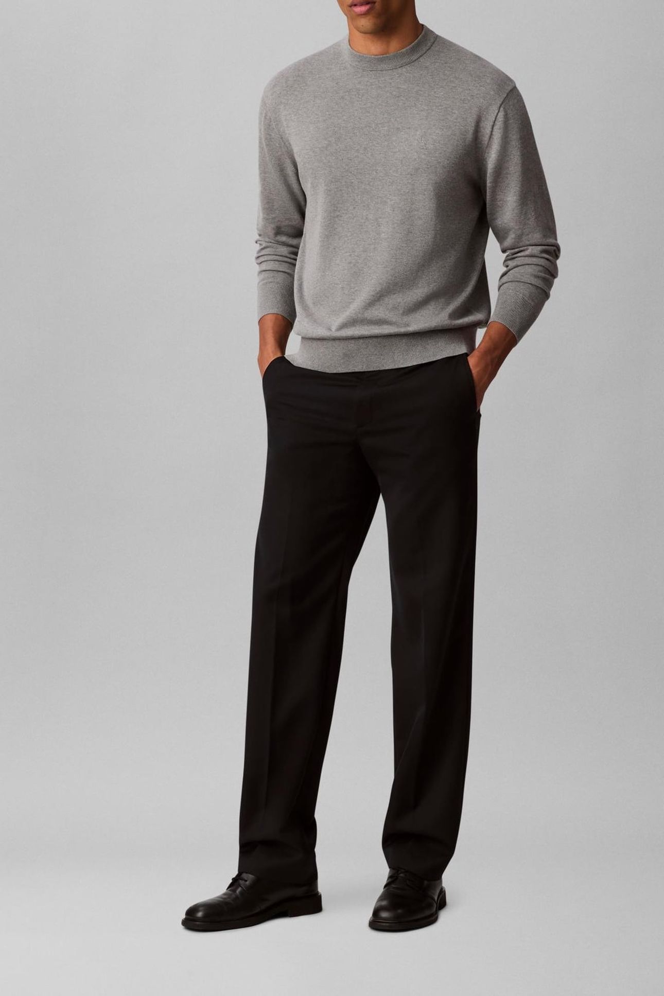 LS COTTON RELAXED B30 GREY HEATHER 3