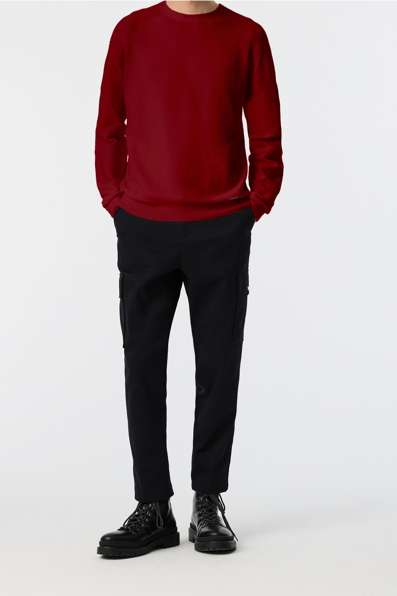 FOSOP V5.Y8.02 PULLOVER DARK BERRY 1
