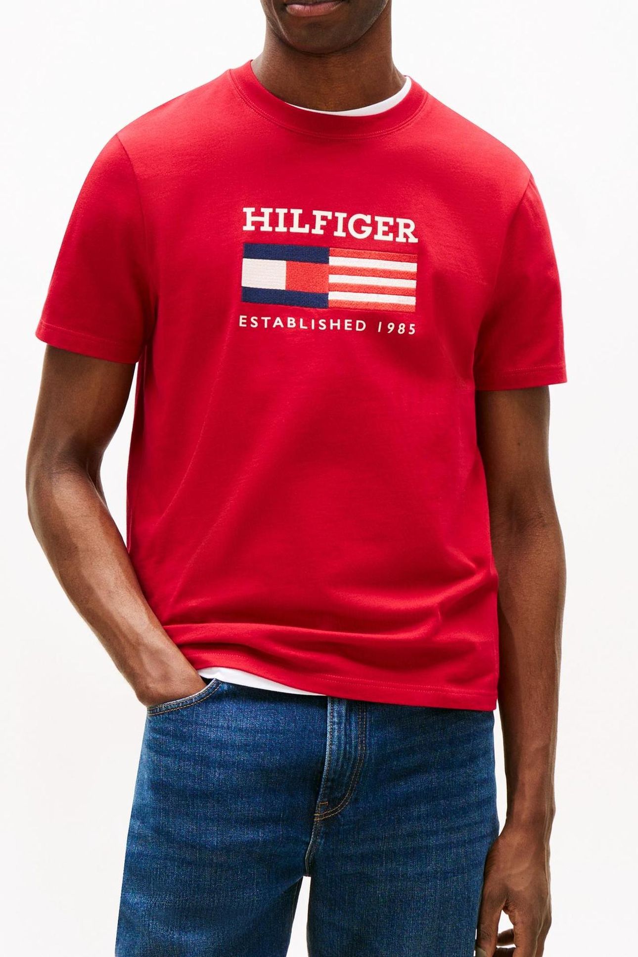 AMERICANA MONOTYPE TEE MEDIUM RED 1