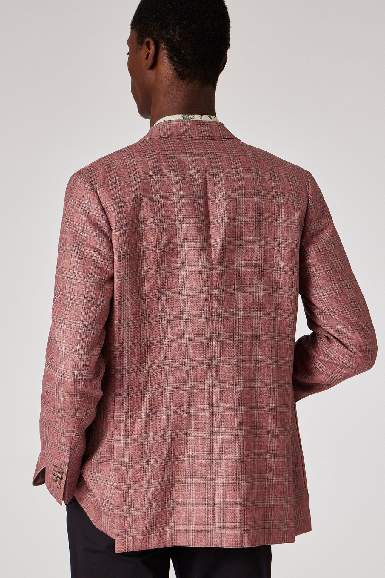 MENS 2 BUTTON JACKET CORAL RED 2