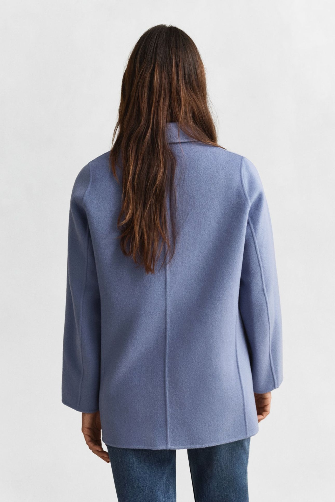 HANDSTITCHED PEACOAT FADED DENIM 3