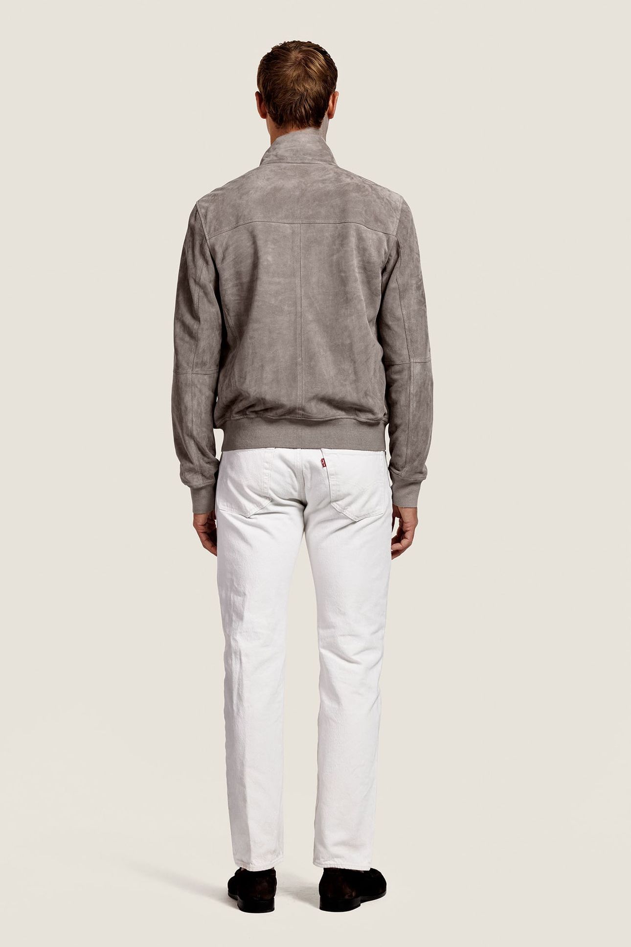 TIAGO SUEDE JACKET PALOMA GREY 2