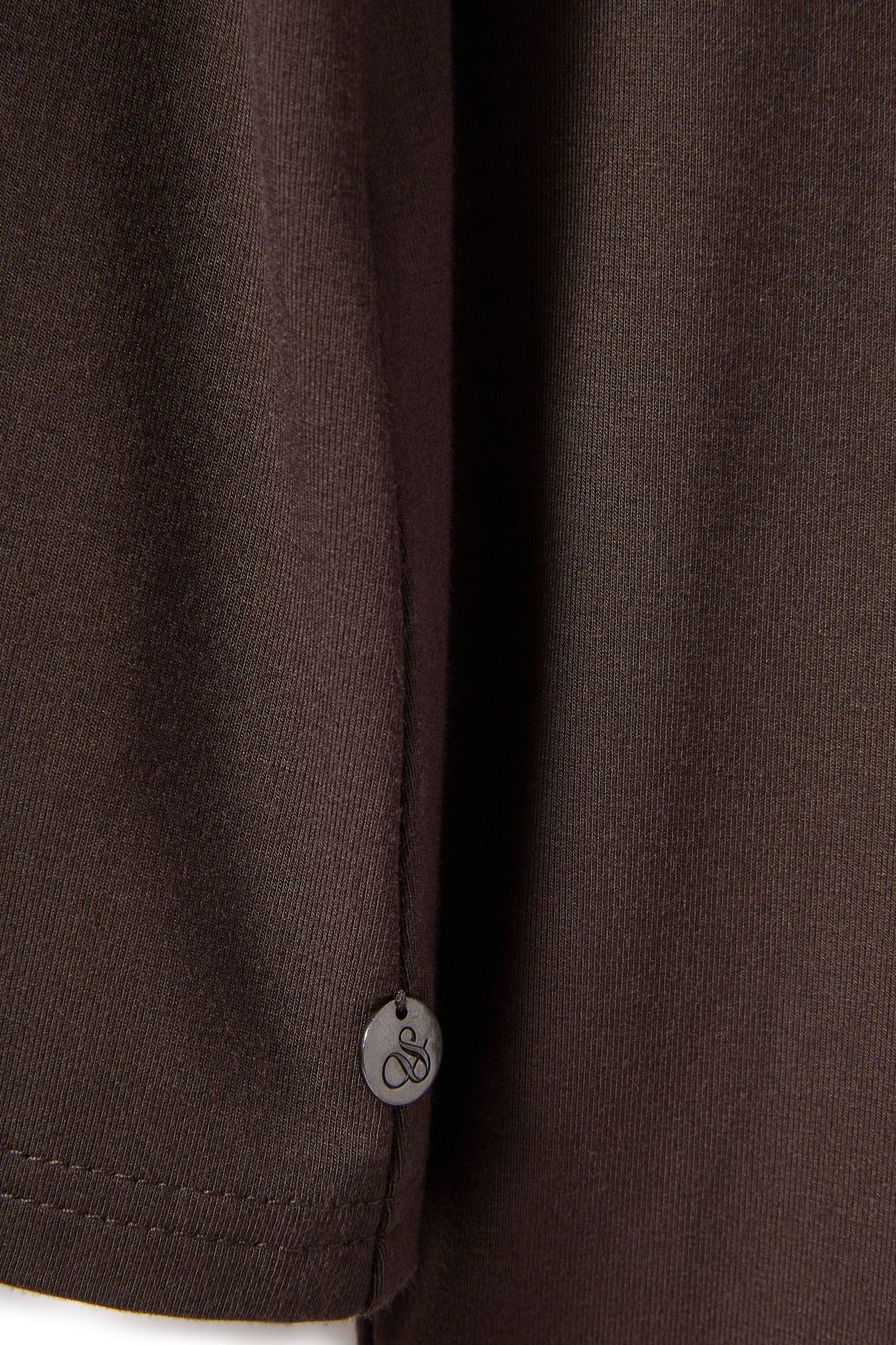 MOCK NECK TOP SEAL BROWN 7