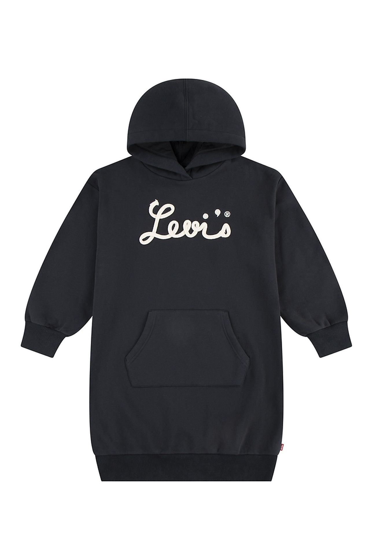 GIRLS LEVIS SCRIPT SWEATSHIRT DR JET BLACK 1