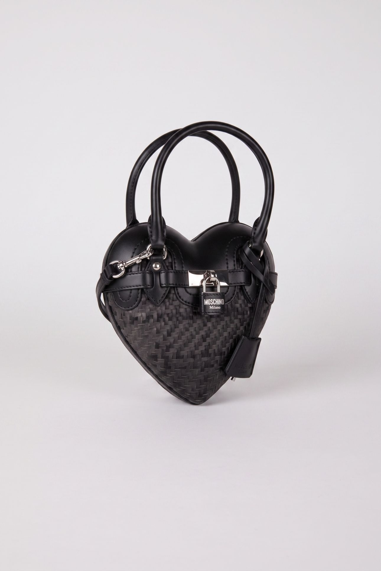 MOSCHINO HEARTBEAT BAG CHECK GREY 2
