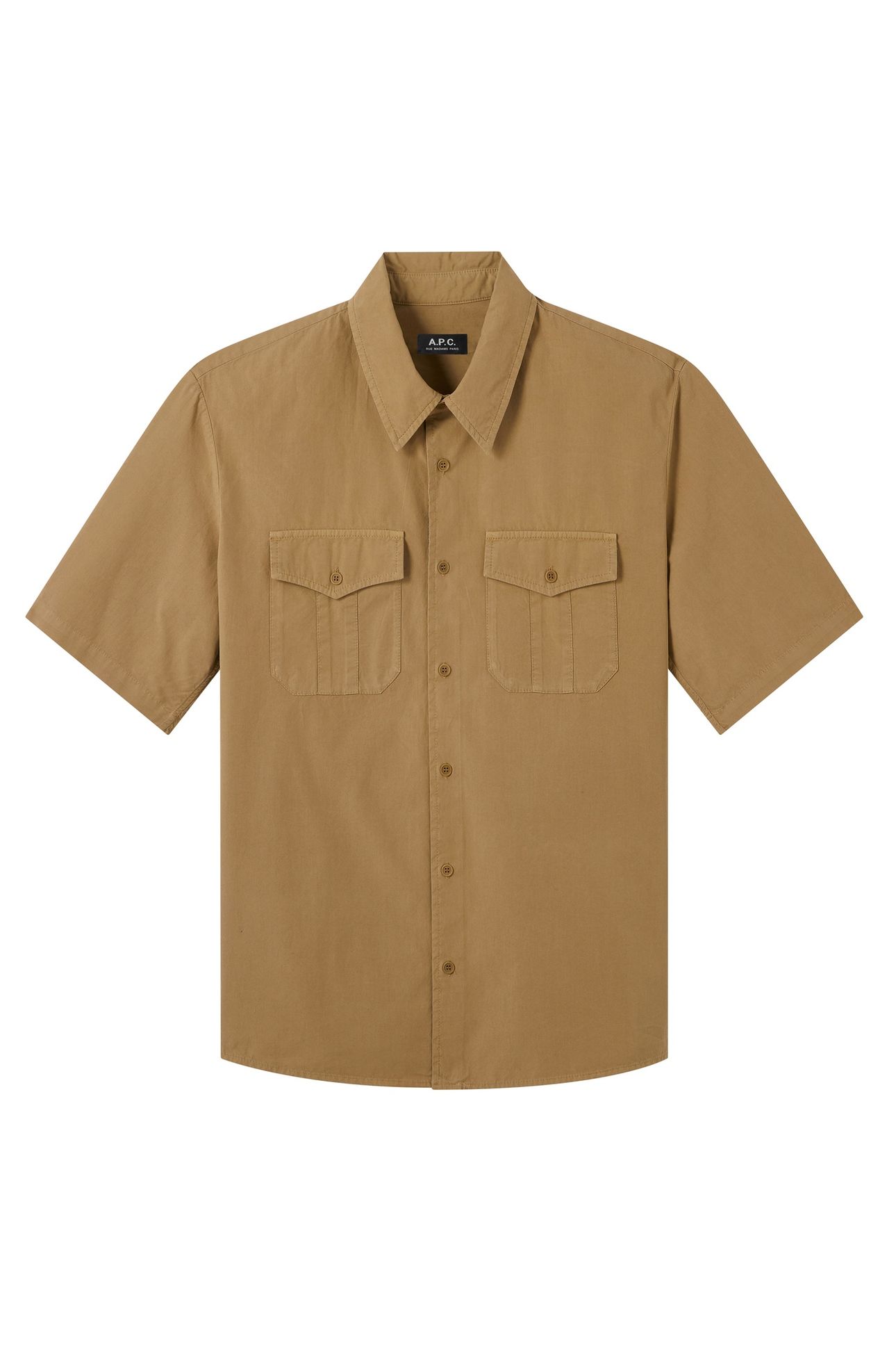 UNISEX SHORT-SLEEVE SHIRT JOEY DARK BEIGE 2