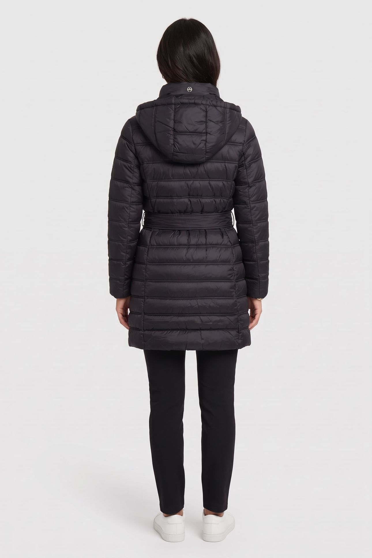 BELTED LONGLINE PACKABLE BLACK 2