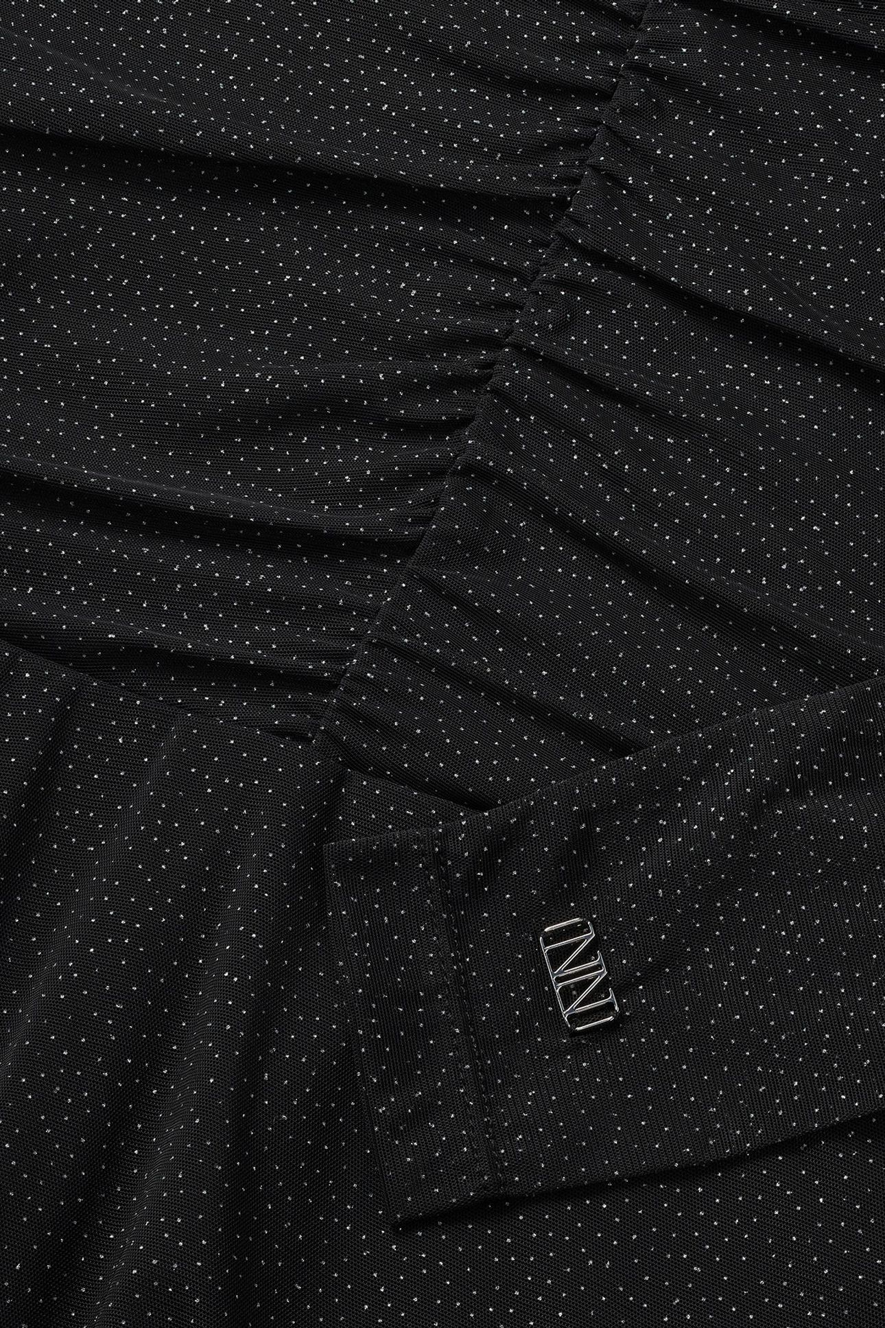 FILEA SPARKLE MESH DRESS BLACK 3
